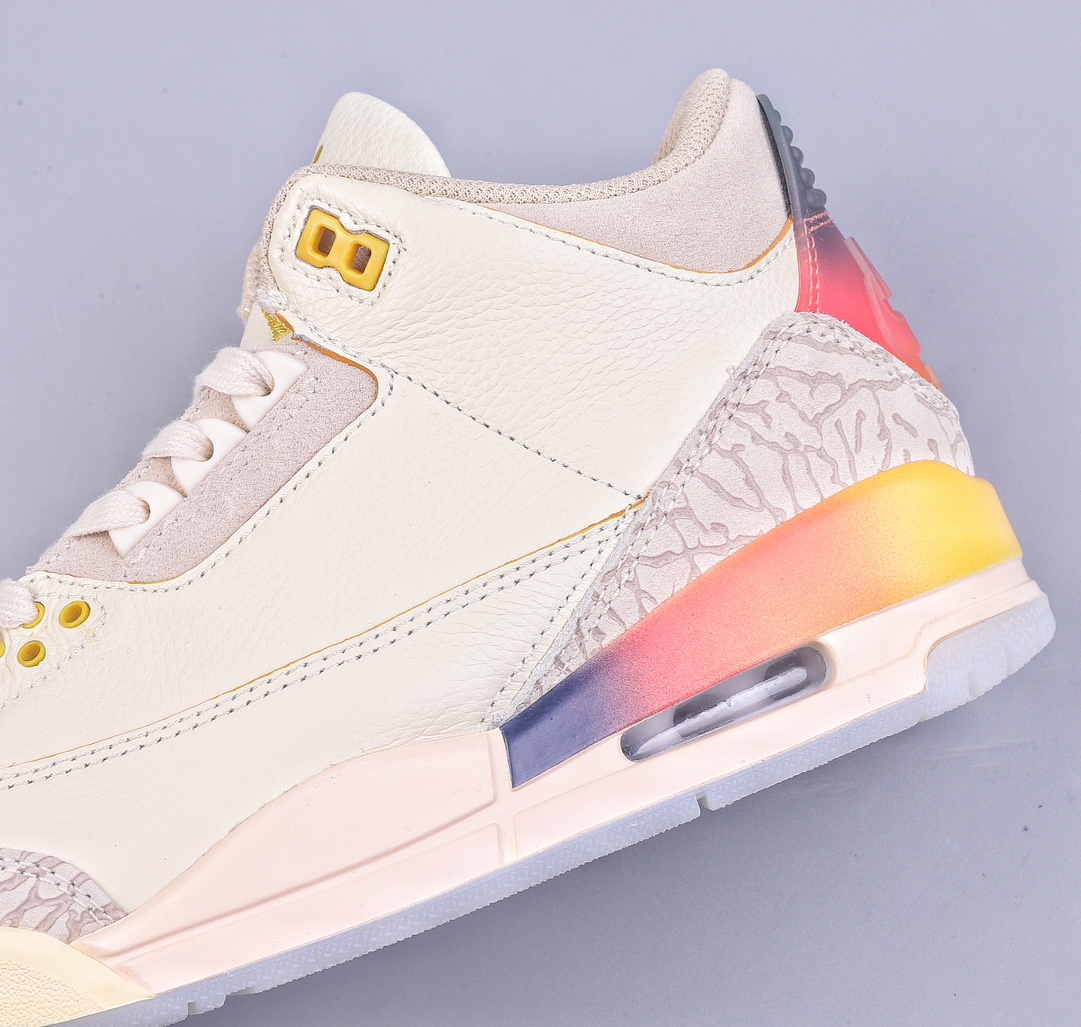 W Air Jordan 3 Retro AJ3 Joe 3 Rainbow Gradient FN0344-901