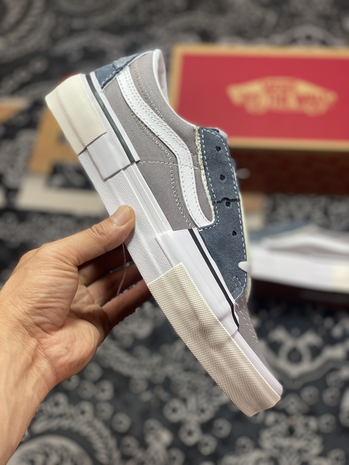 Vans Sk8-Low Reconstructionism combines classic Sk8-Low deconstruction with sewing lines