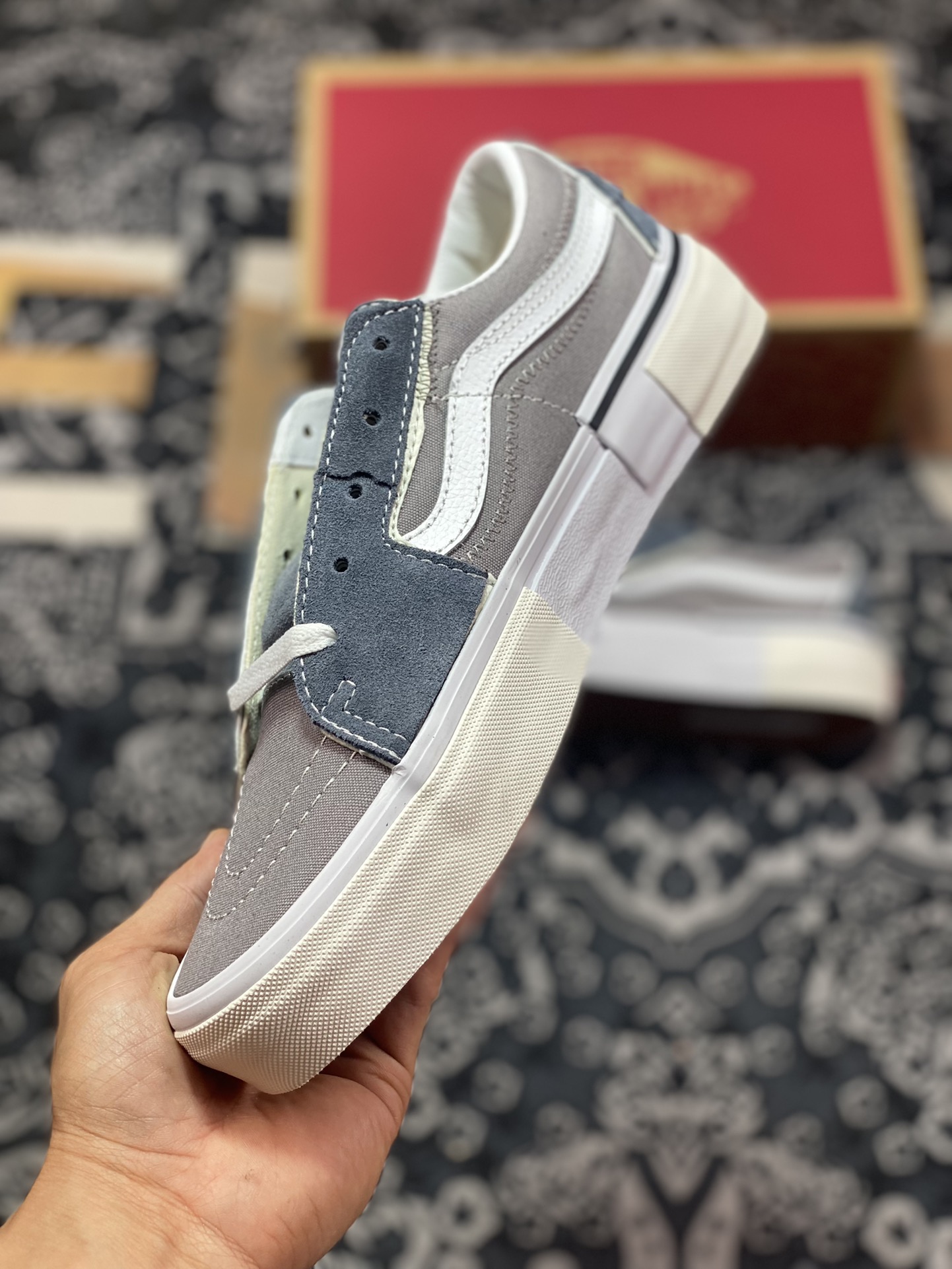 Vans Sk8-Low Reconstructionism combines classic Sk8-Low deconstruction with sewing lines