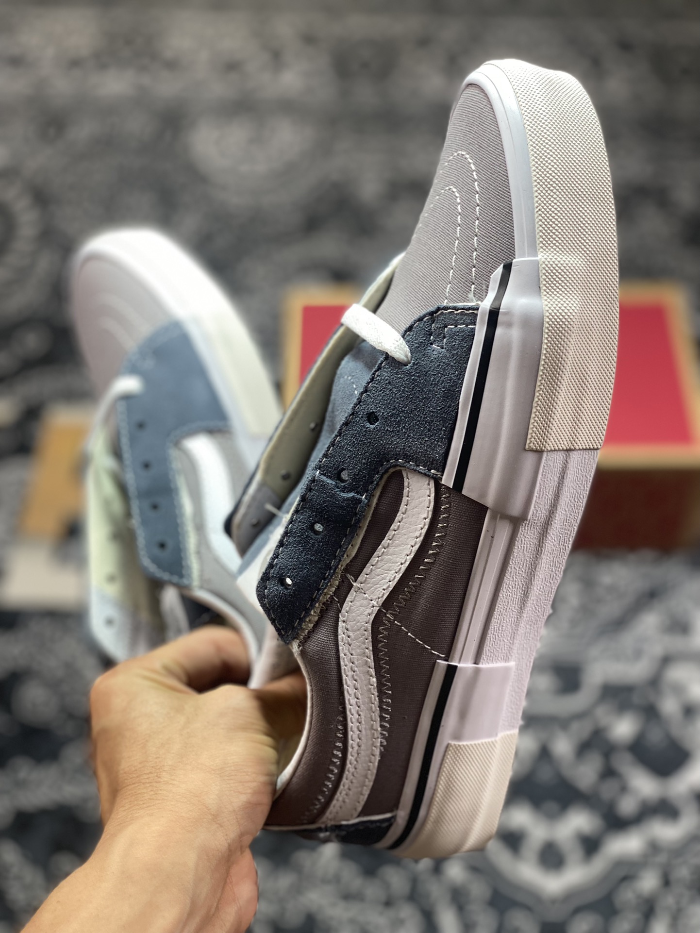 Vans Sk8-Low Reconstructionism combines classic Sk8-Low deconstruction with sewing lines