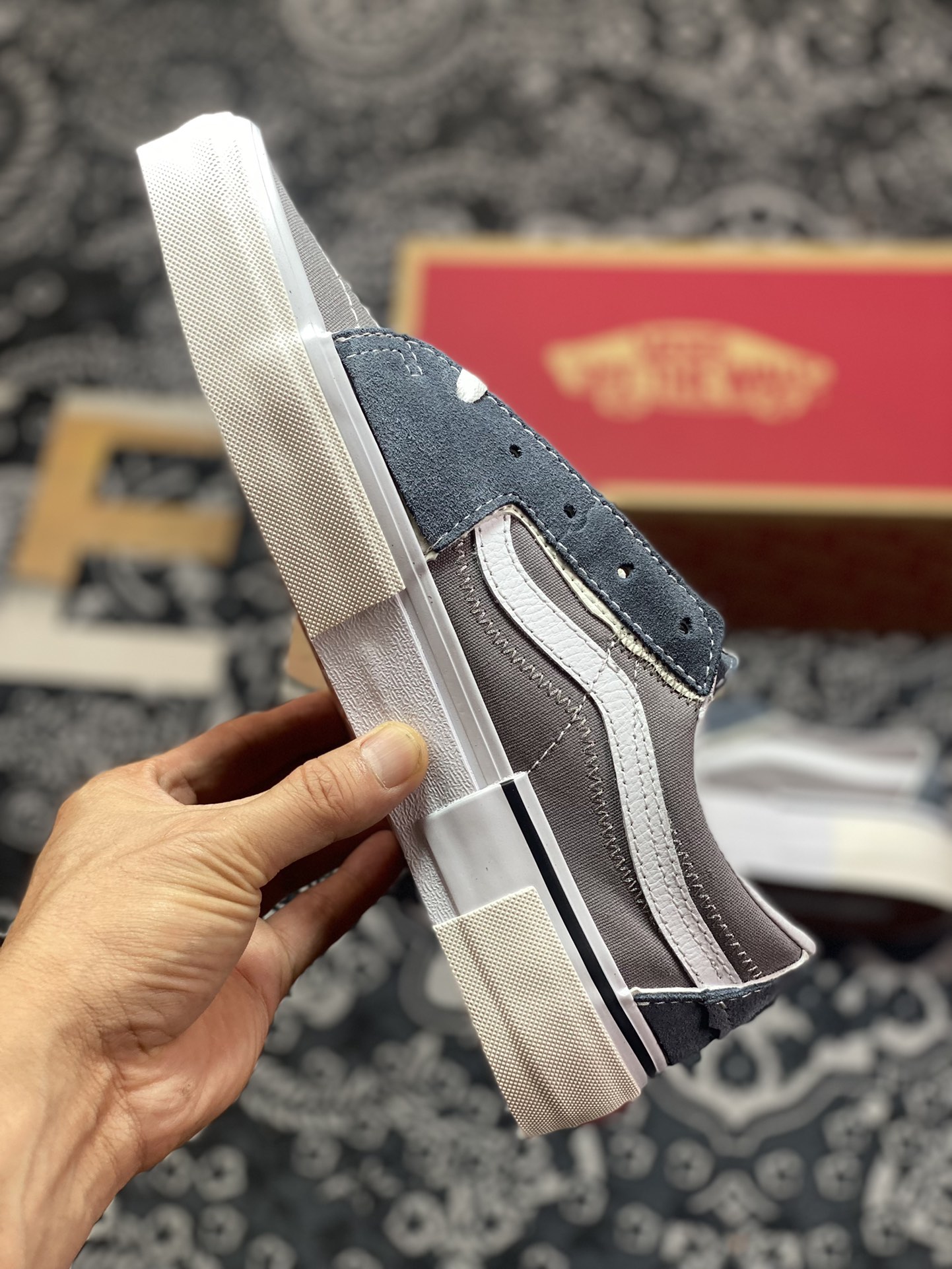 Vans Sk8-Low Reconstructionism combines classic Sk8-Low deconstruction with sewing lines