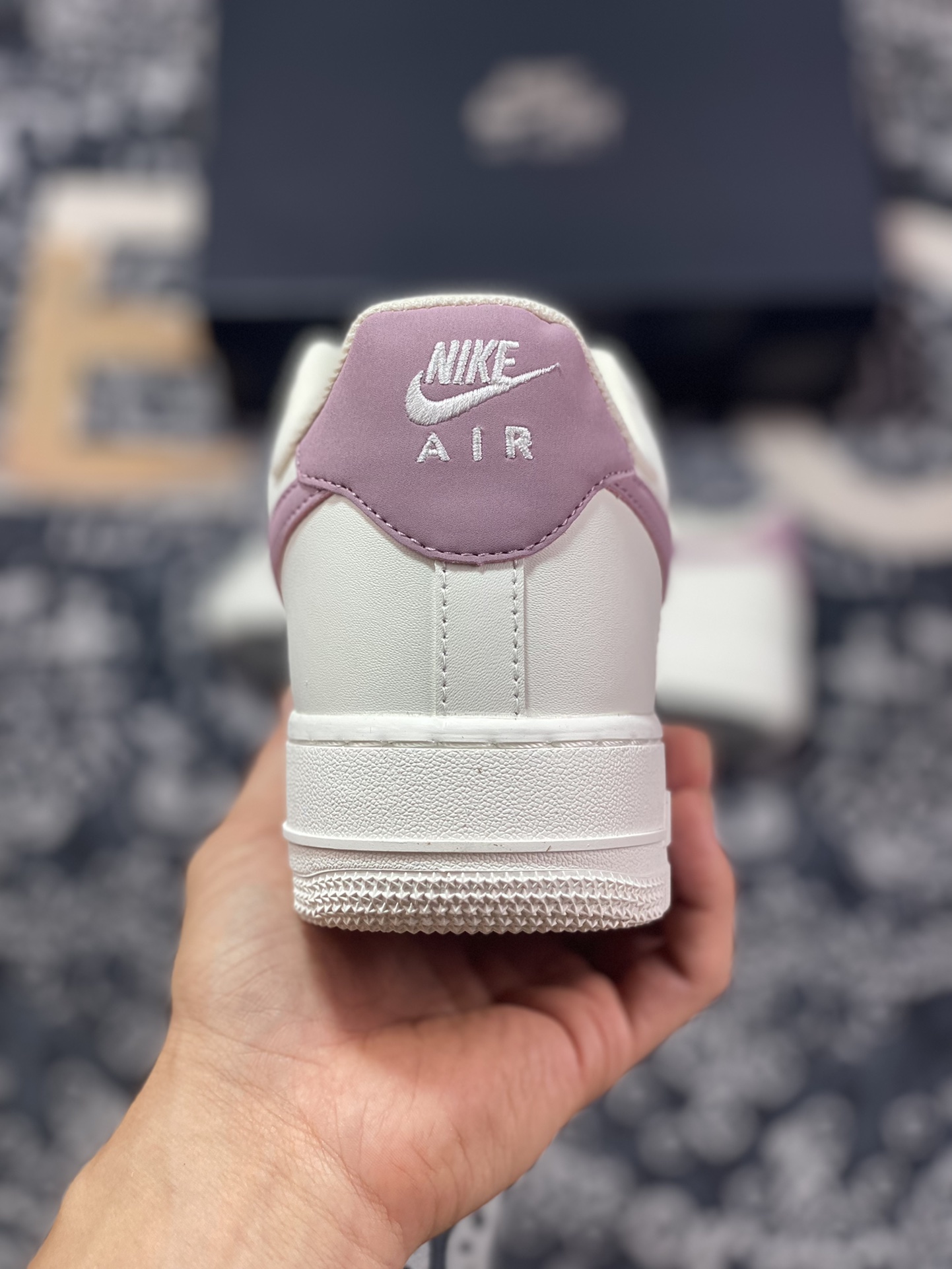 Nike Air Force 1'07 Low”White/Berry Purple 3M” Air Force One Classic Low-Top Sneakers ”Leather White Berry Purple Reflective Hooks” CQ5059-228