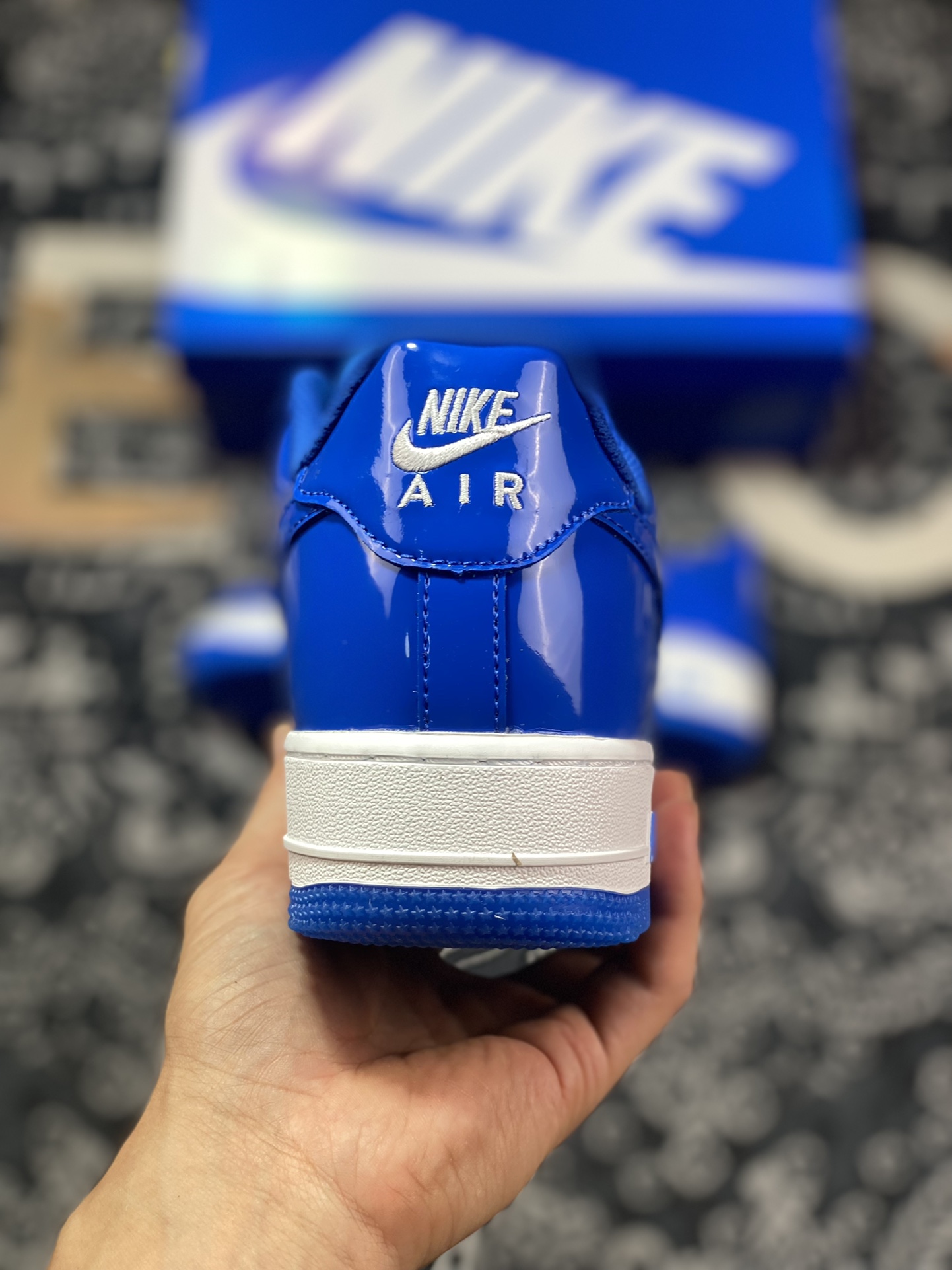 Nike Air Force 1'07 Low ”Royal Blue/White” Air Force One series classic low-top sneakers ”Patent Leather Royal Blue and White” HP3656-555