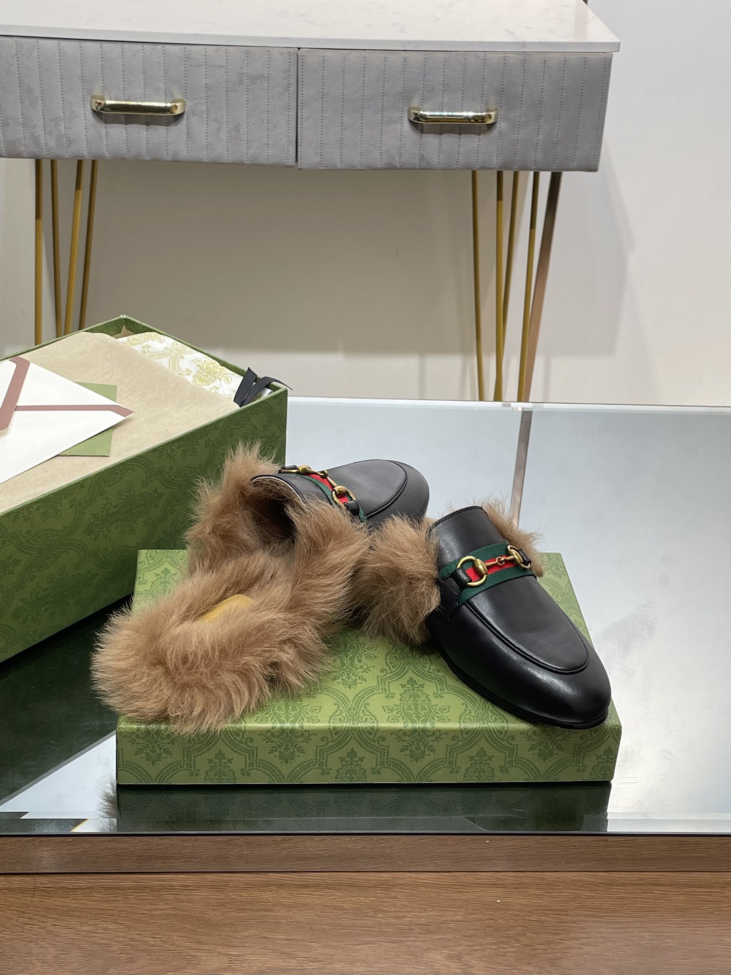 Gucci Black Leather Princetown Slipper with Horsebit Detail - Size 35-42 8 i1691489532 1162 6