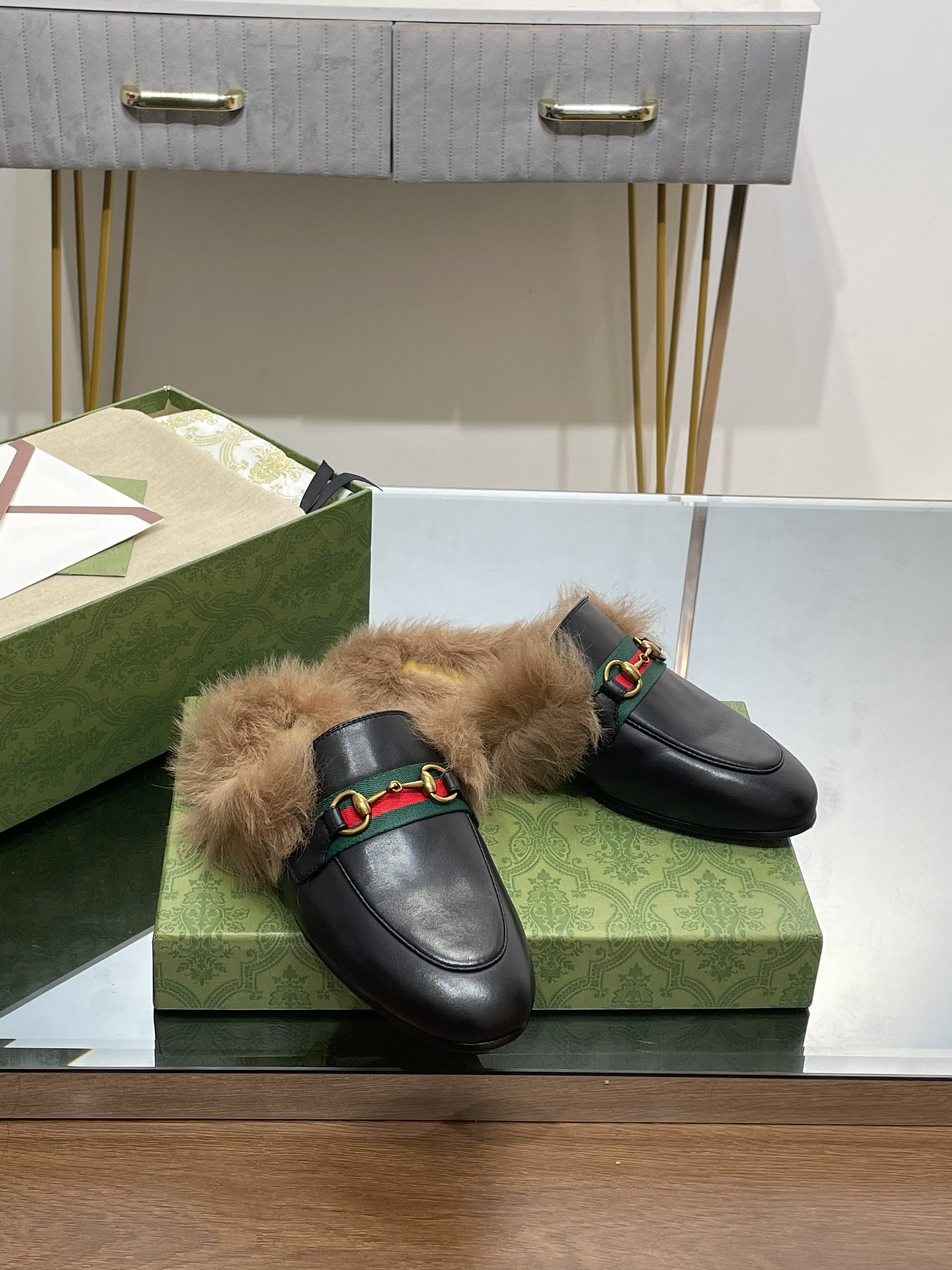 Gucci Black Leather Princetown Slipper with Horsebit Detail - Size 35-42 3 i1691489532 3584 1