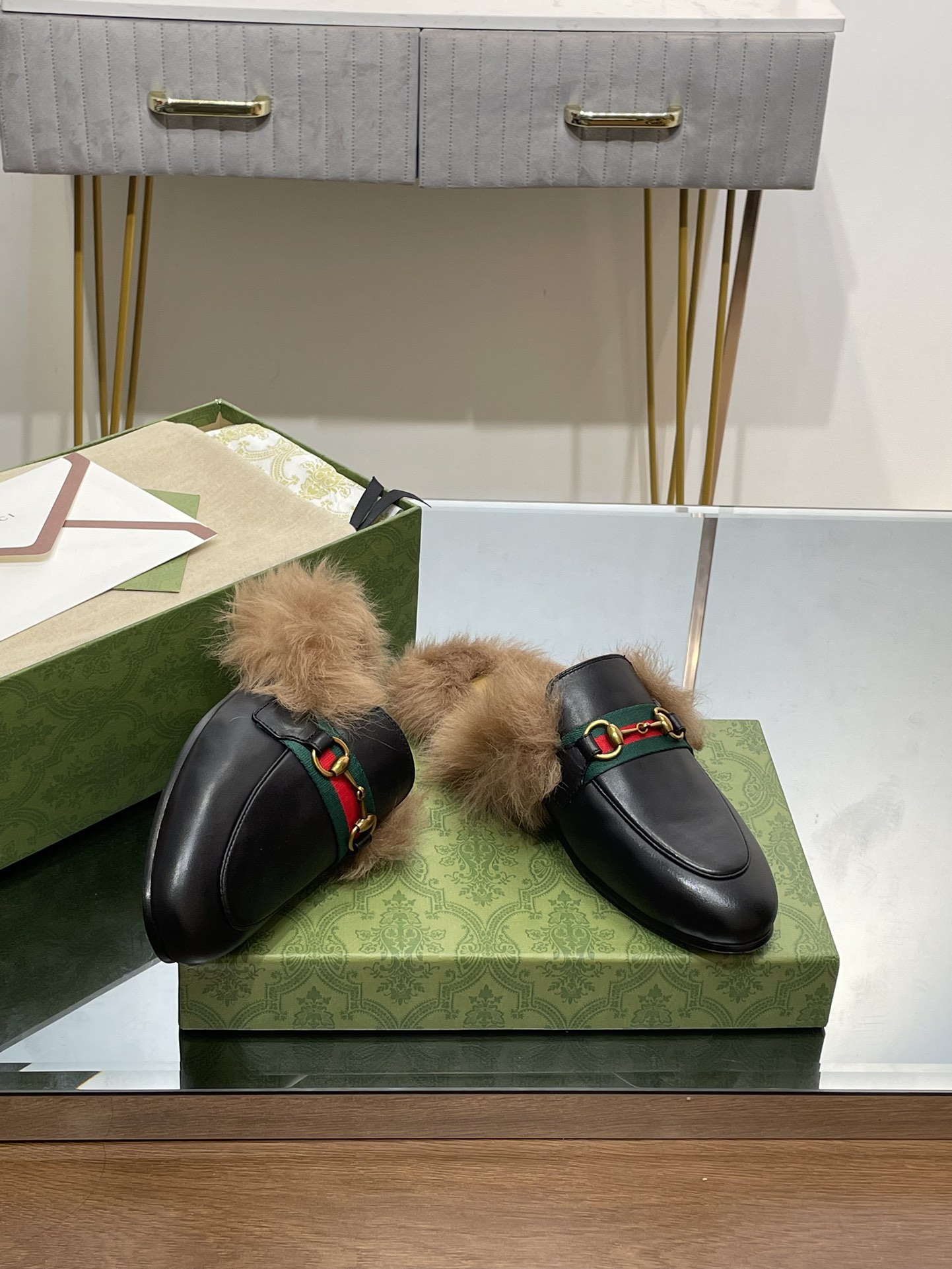 Gucci Black Leather Princetown Slipper with Horsebit Detail - Size 35-42 9 i1691489532 3650 7