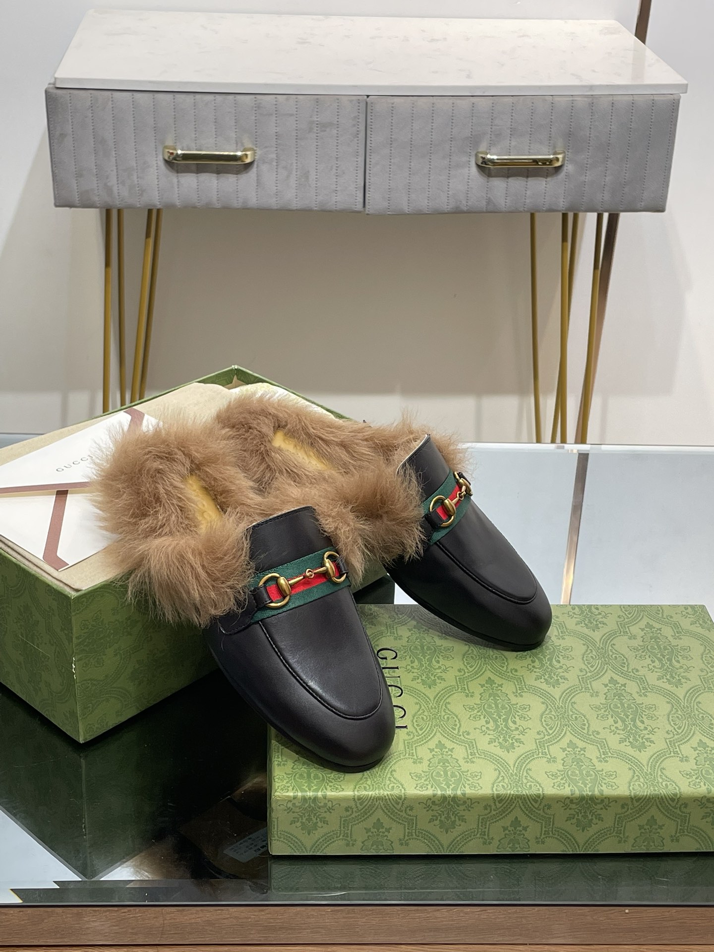 Gucci Black Leather Princetown Slipper with Horsebit Detail - Size 35-42 5 i1691489532 8488 3
