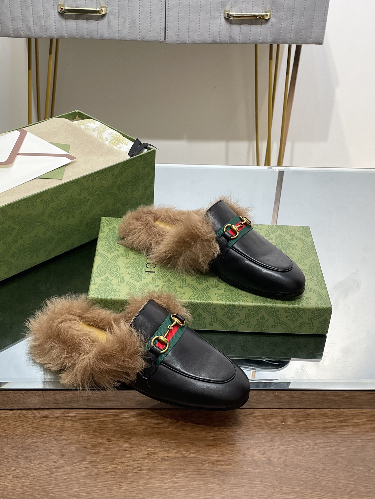 Gucci Black Leather Princetown Slipper with Horsebit Detail - Size 35-42 10 i1691489532 9014 8