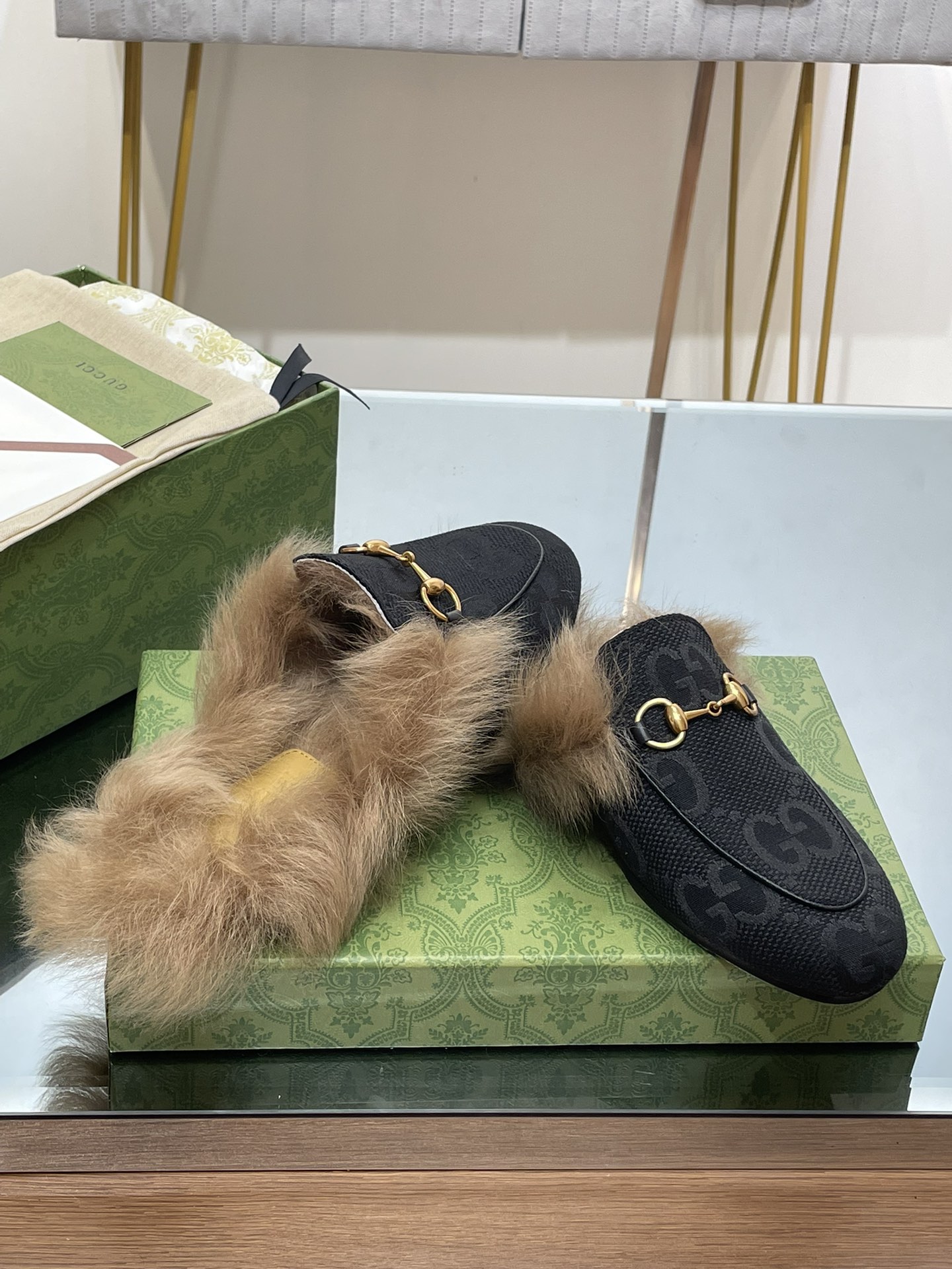 Gucci GG Jacquard Loafer Mule with Horsebit Detail Size 35-42 8 i1691494795 3257 6