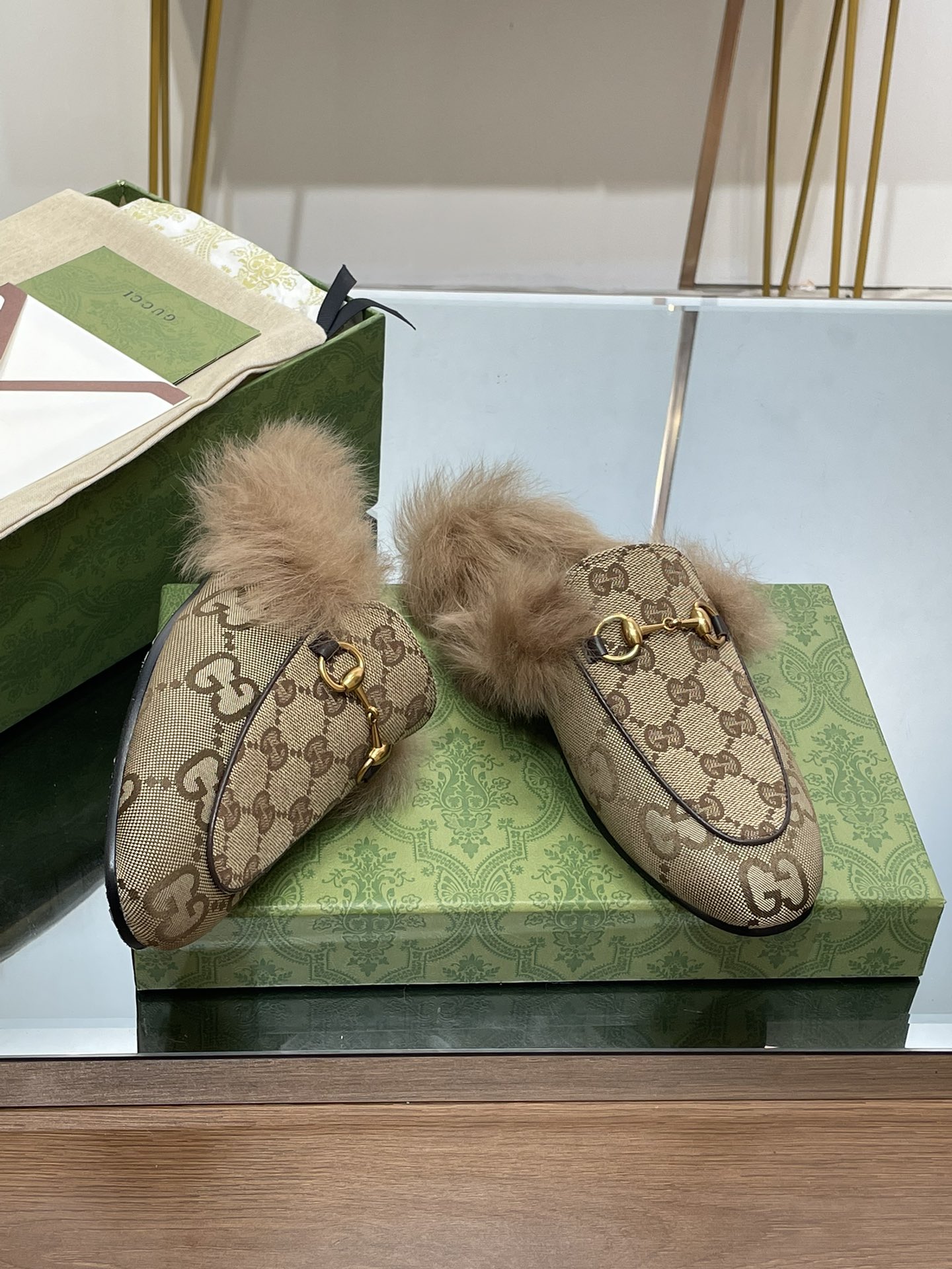Gucci Princetown Slippers: Classic GG Canvas with Horsebit Detail, Size 35-42 9 i1691495954 2079 7