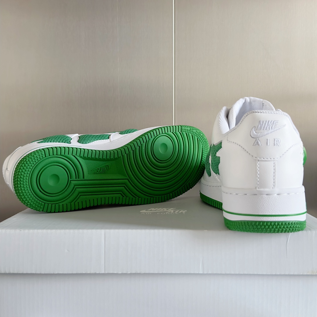 Handmade Zirconium Nike Air Force 1 Recreational Sports Shoes with Unique Design - 图片 9