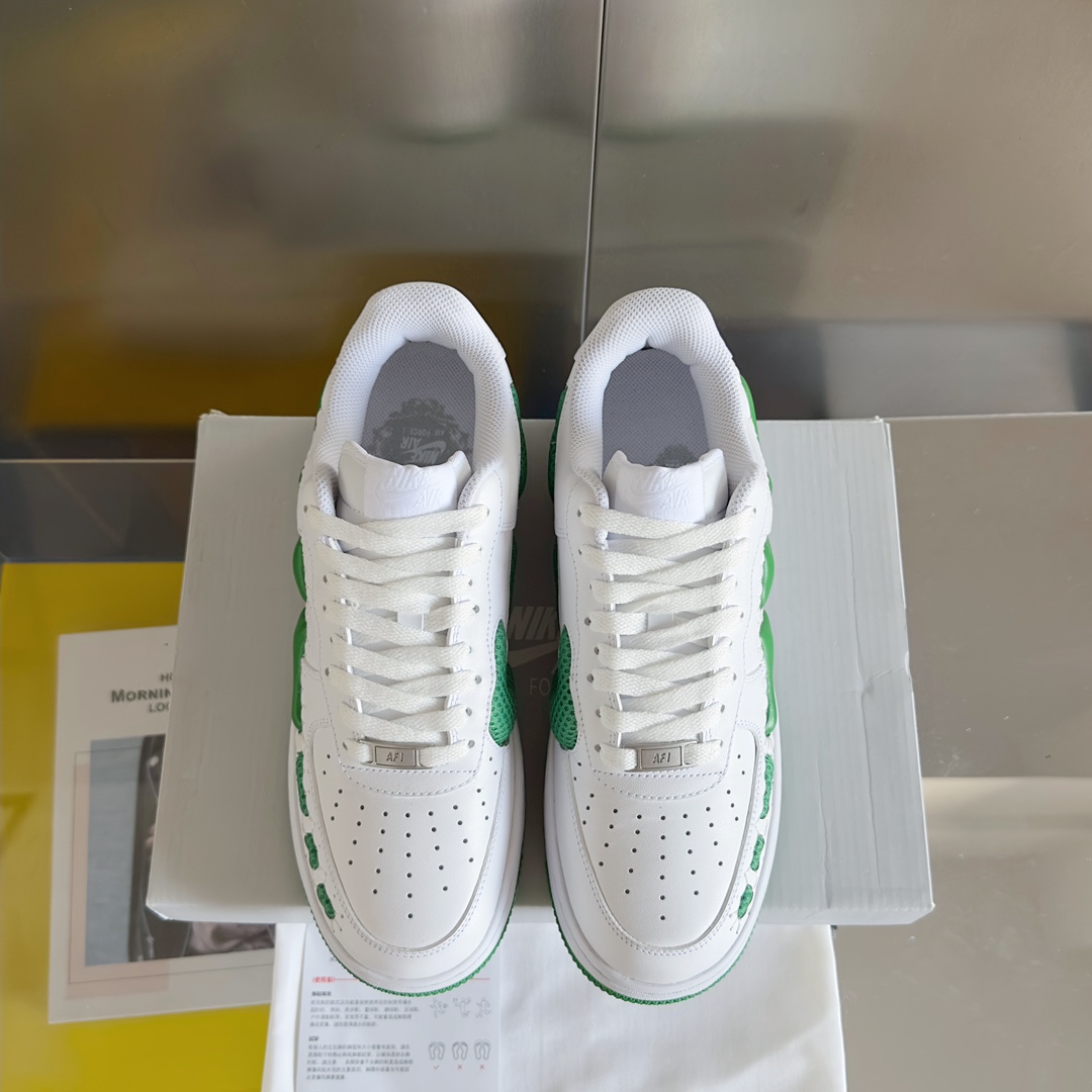 Handmade Zirconium Nike Air Force 1 Recreational Sports Shoes with Unique Design - 图片 7
