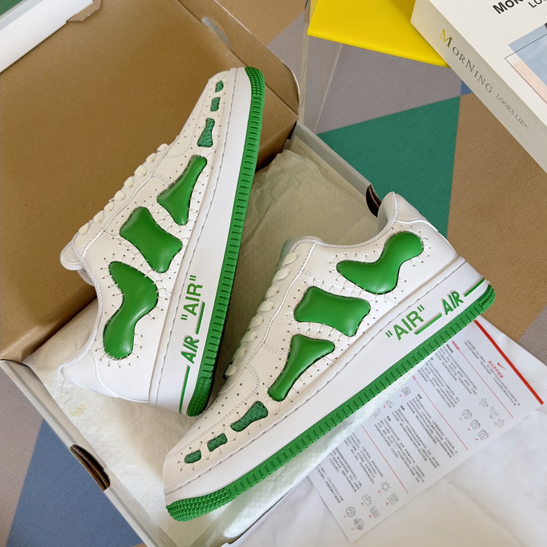 Handmade Zirconium Nike Air Force 1 Recreational Sports Shoes with Unique Design - 图片 6