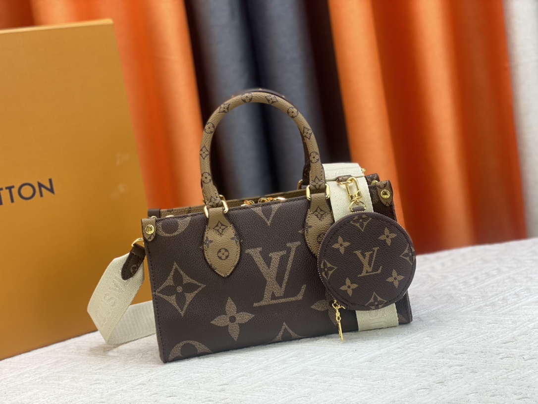 Louis Vuitton LV Onthego Bolsos de mano Impresión Monogram Canvas Lona Colección primavera M46653