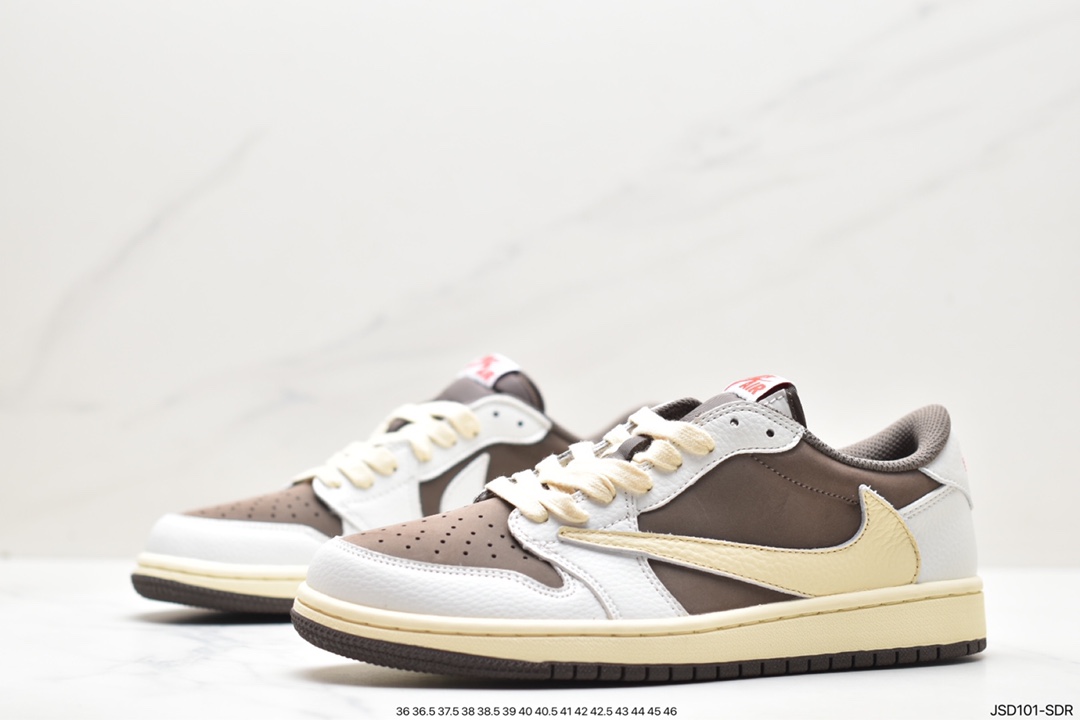 200 Travis Scott x Nike Air Jordan 1 Low OG SP”Black/Green Toe”AJ1乔丹一代篮球鞋 DM7866-001