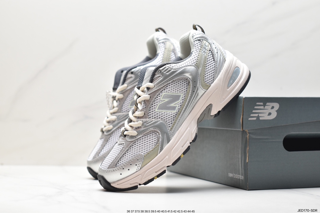 New Balance MR530TG series distressed silver grey