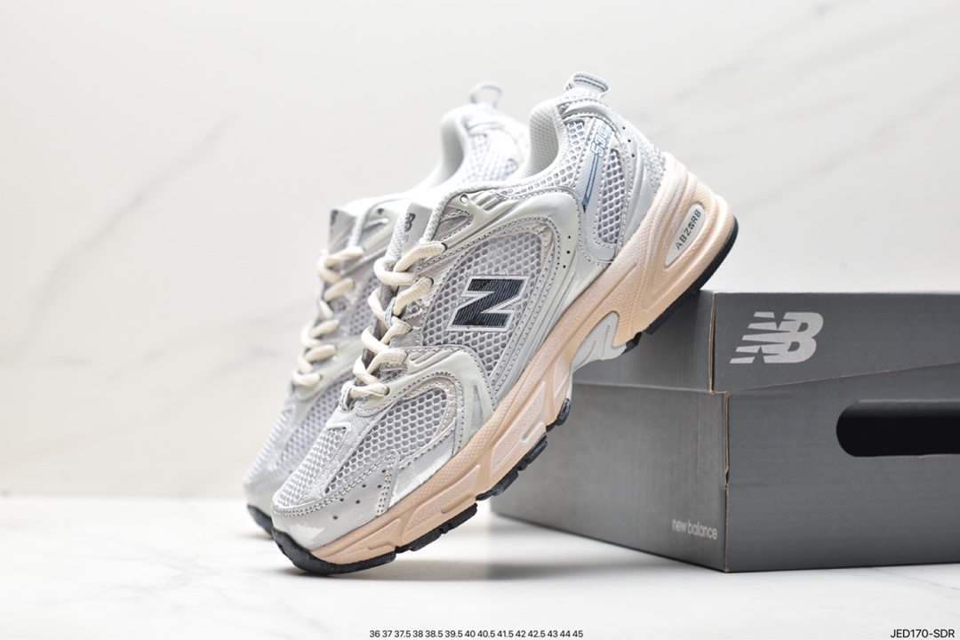 New Balance MR530TG series distressed silver grey