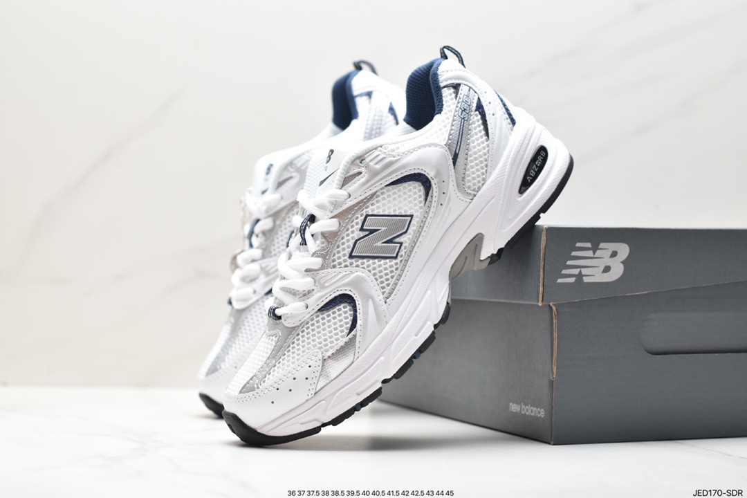 New Balance MR530TG series distressed silver grey