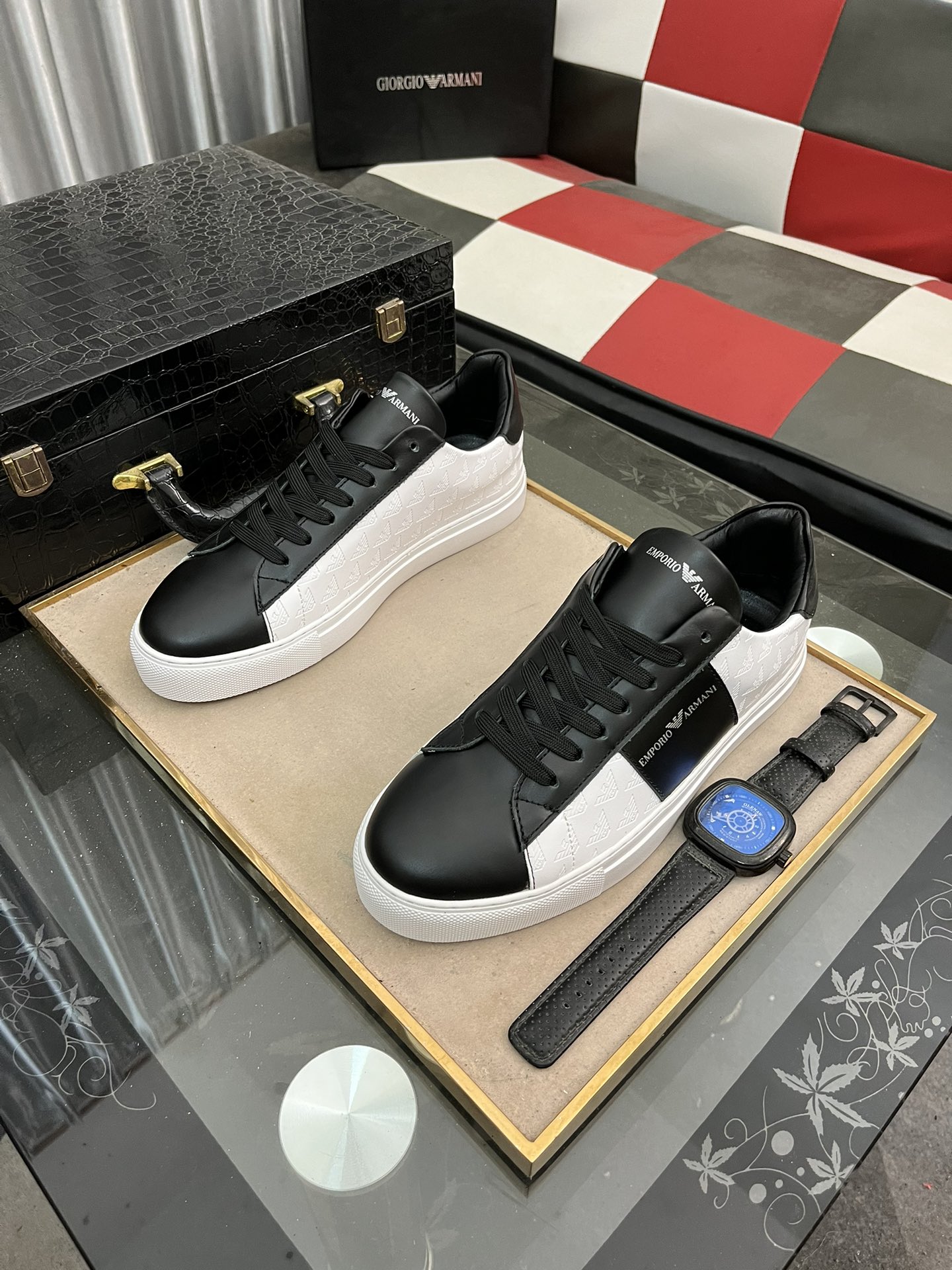 P: [Armani] hombres nuevos zapatos casuales modelos de marea, mano de obra de alta calidad, la moda 