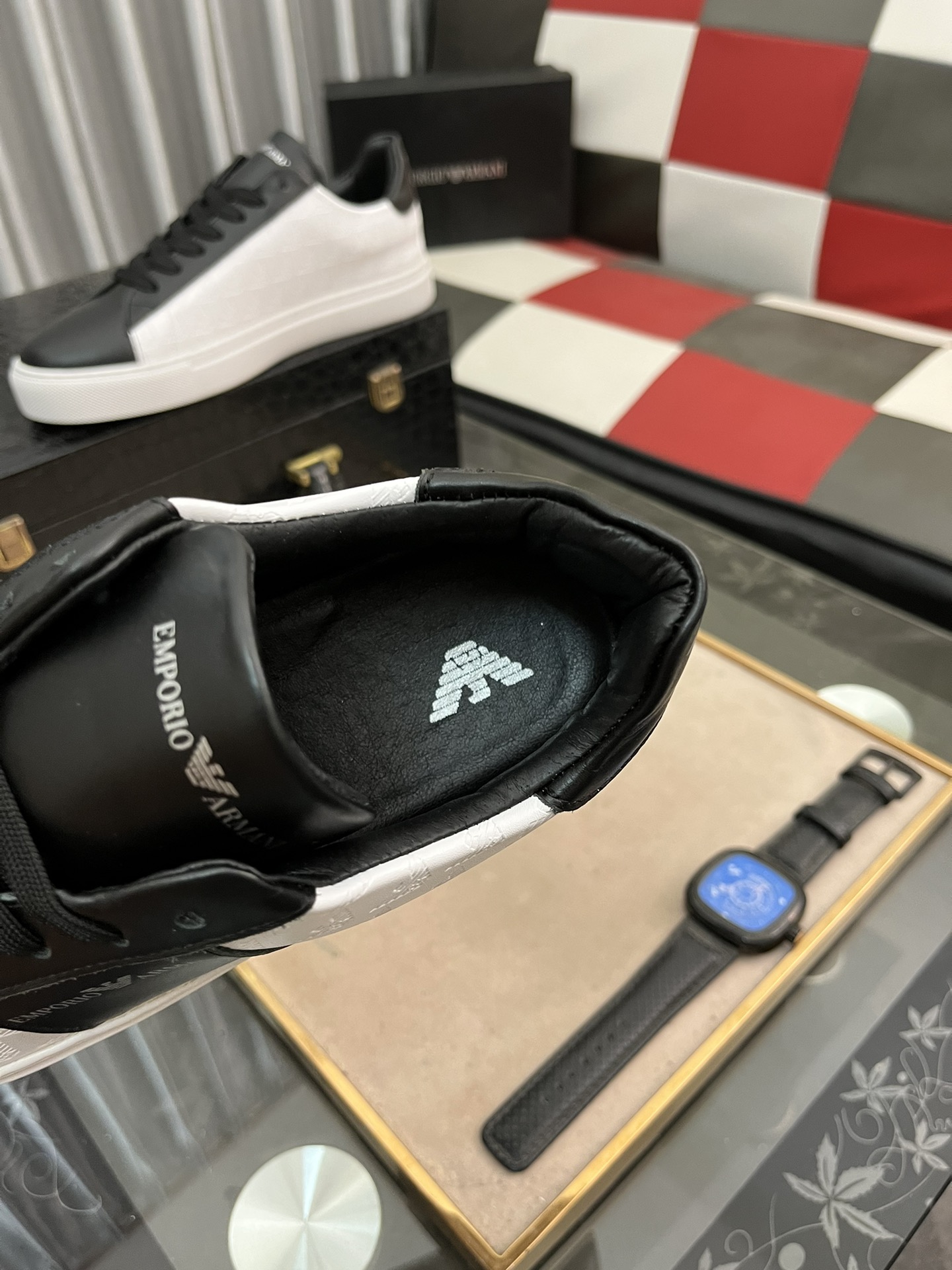 P: [Armani] hombres nuevos zapatos casuales modelos de marea, mano de obra de alta calidad, la moda 