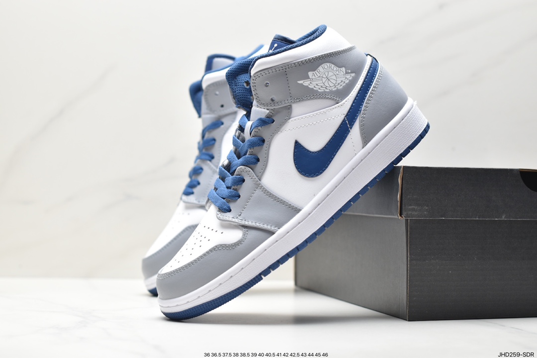 Nike Air Jordan 1 Mid” AJ1 mid-top Jordan first generation mid-top basketball shoes DQ8426-014