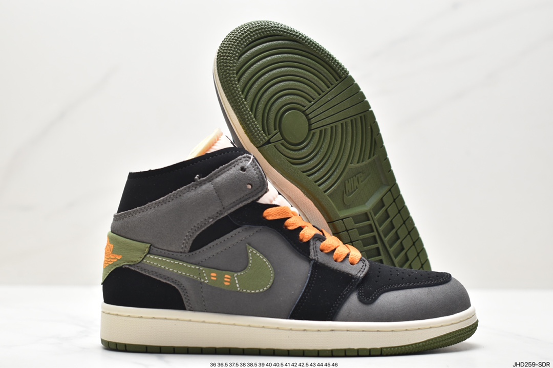 Nike Air Jordan 1 Mid” AJ1 mid-top Jordan first generation mid-top basketball shoes DQ8426-014