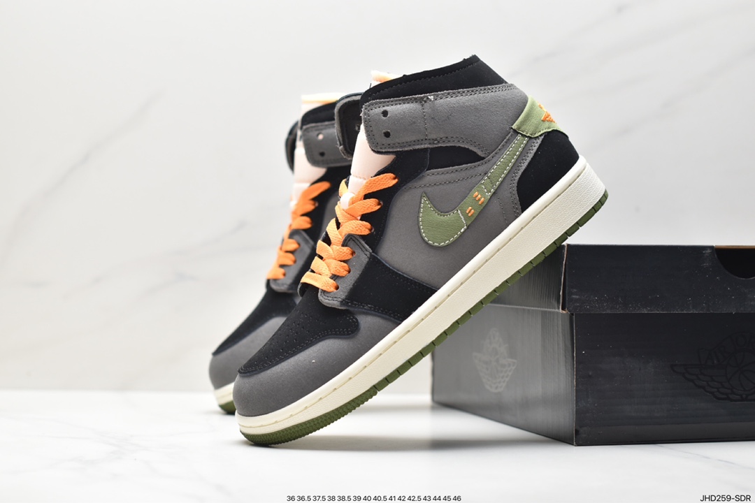 Nike Air Jordan 1 Mid” AJ1 mid-top Jordan first generation mid-top basketball shoes DQ8426-014