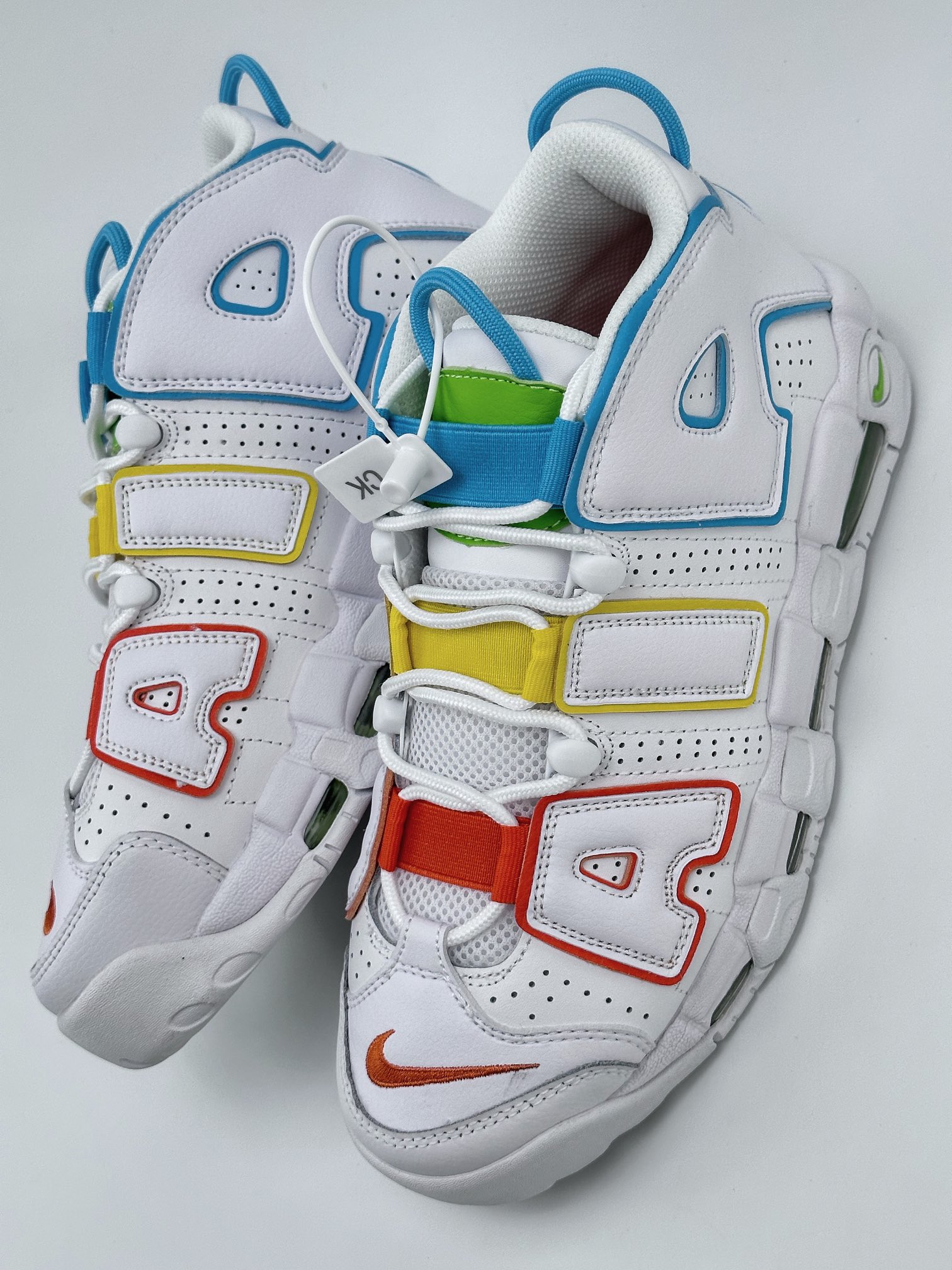 Air More Uptempo Red, Yellow, Blue, Green, White FJ4624-100