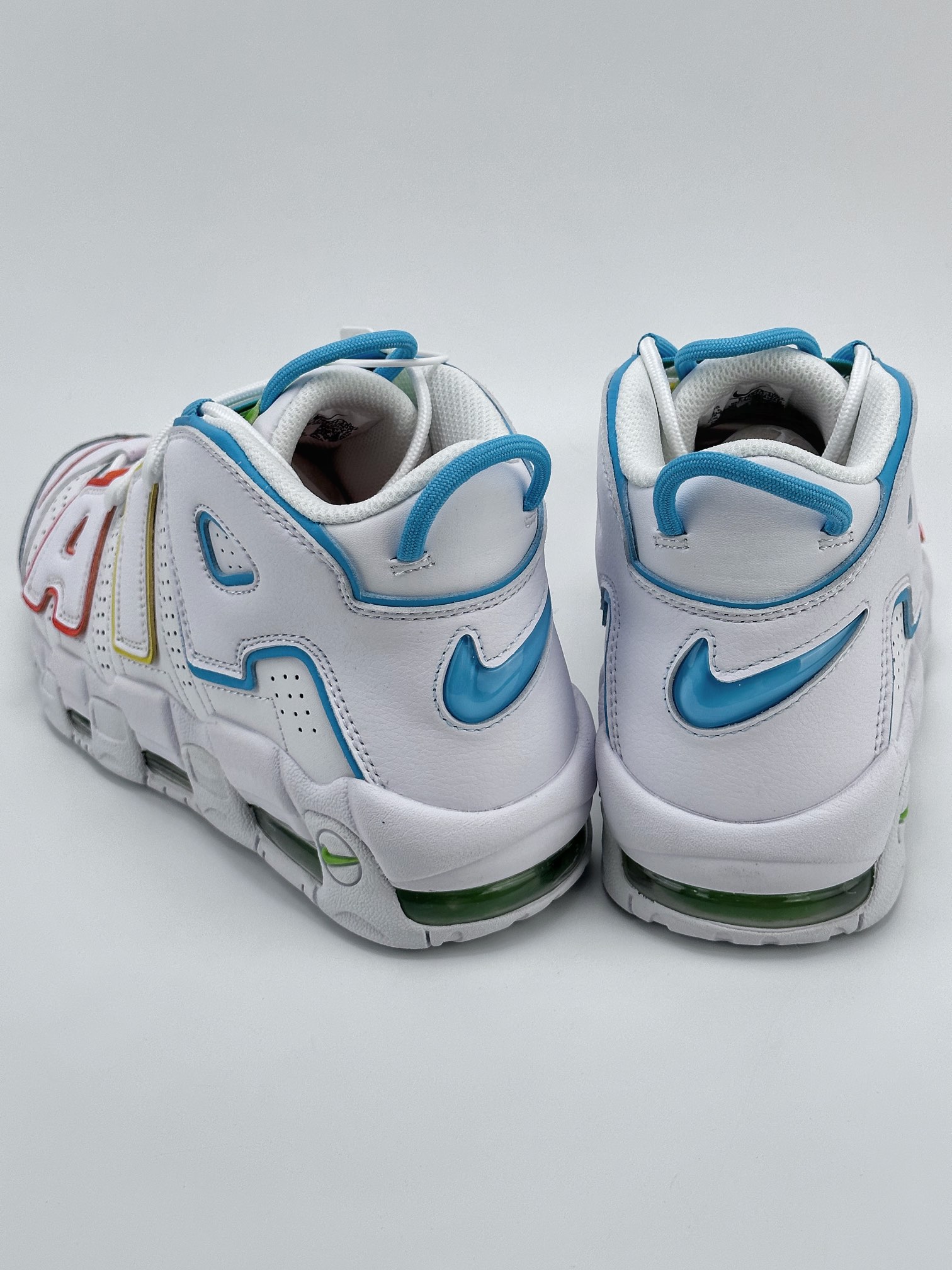 Air More Uptempo Red, Yellow, Blue, Green, White FJ4624-100