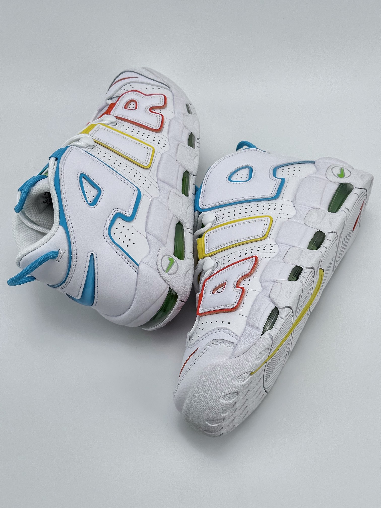 Air More Uptempo Red, Yellow, Blue, Green, White FJ4624-100