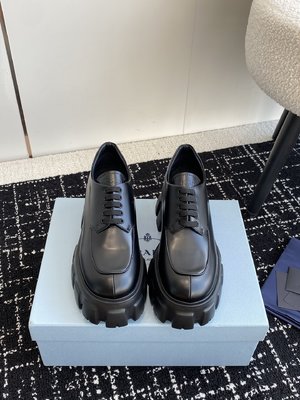 Prada Shoes Loafers Cowhide Patent Leather Fall/Winter Collection