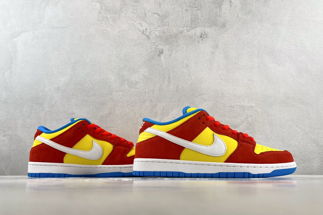 Nike Dunk SB Low Pro ”Bart Simpson” Yellow Orange BQ6817-602