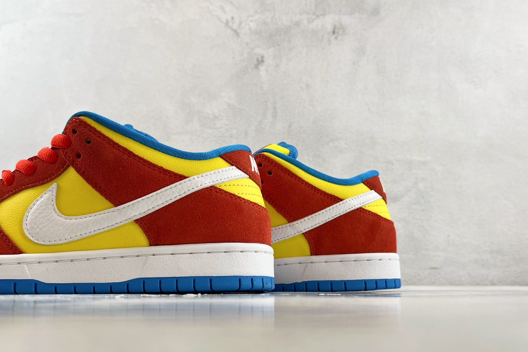 Nike Dunk SB Low Pro ”Bart Simpson” Yellow Orange BQ6817-602