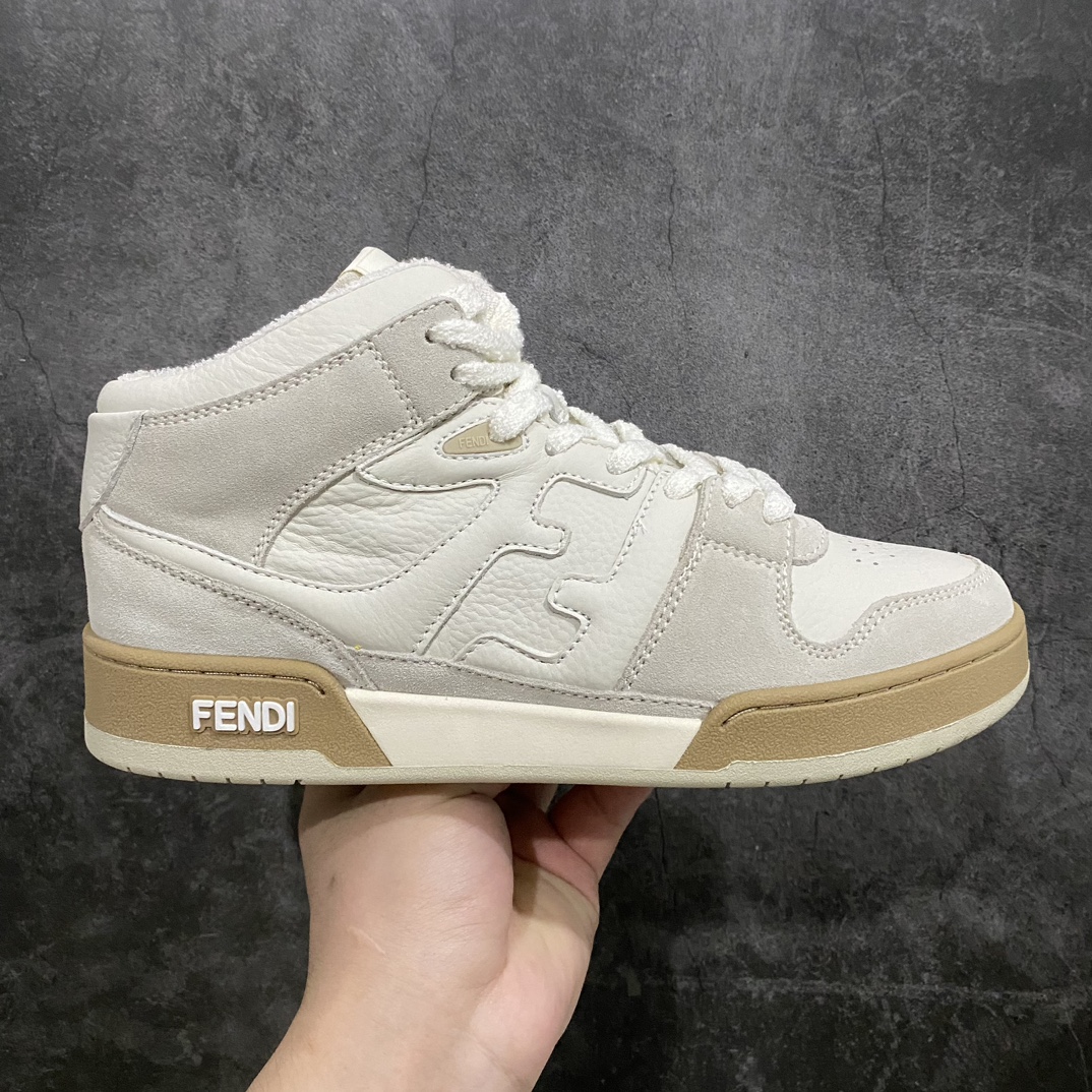 【顶级代购版】FENDI 芬迪 Match sneaters高帮运动鞋惊艳登场  纯原级别 市售顶级版本  Fendi芬迪情侣款休闲鞋 独家定制 #全身20几个细节点全部做到一致还原  全套专柜包装物及配件 FENDI芬迪match最新爆款情侣款运动鞋板鞋原版购入 ,鞋底采用固特异内外锁死工艺，最大限度弯折永不开胶，原鞋一致效果环保无味 鞋面采用麂皮和皮革拼接组合logo内里采用毛巾绒里 上脚超级柔软 轻便 舒适搭配卫衣  尺码：35 36 37 38 39 40 41 42 43 44-莆田鞋批发中心