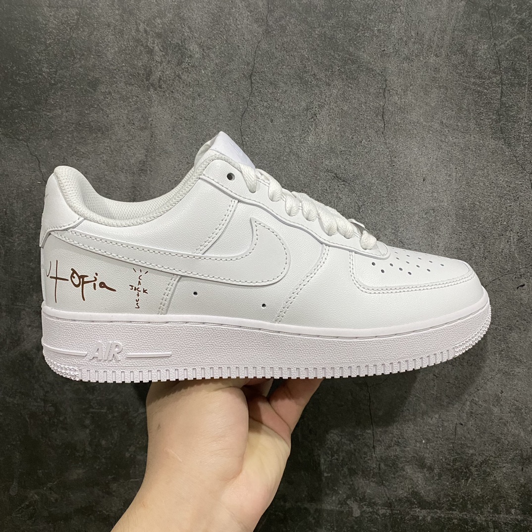 220 【纯原版】Travis Scott x NK Air Force 1 Low Utopia TS联名空军一号纯白低帮经典板鞋