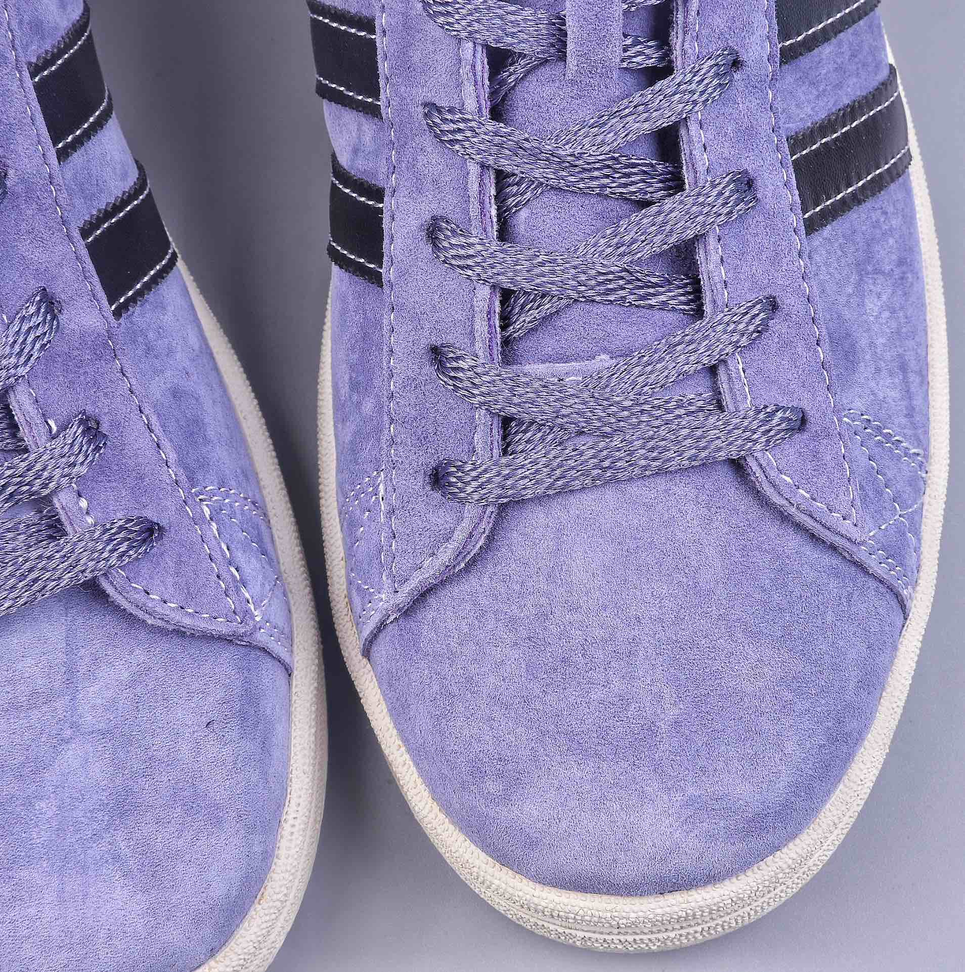 AD Originals Campus 80s College Series Classic Retro Low-top All-match Casual Sports Sneakers ”Suede Purple and Black Leopard Print” GW3247