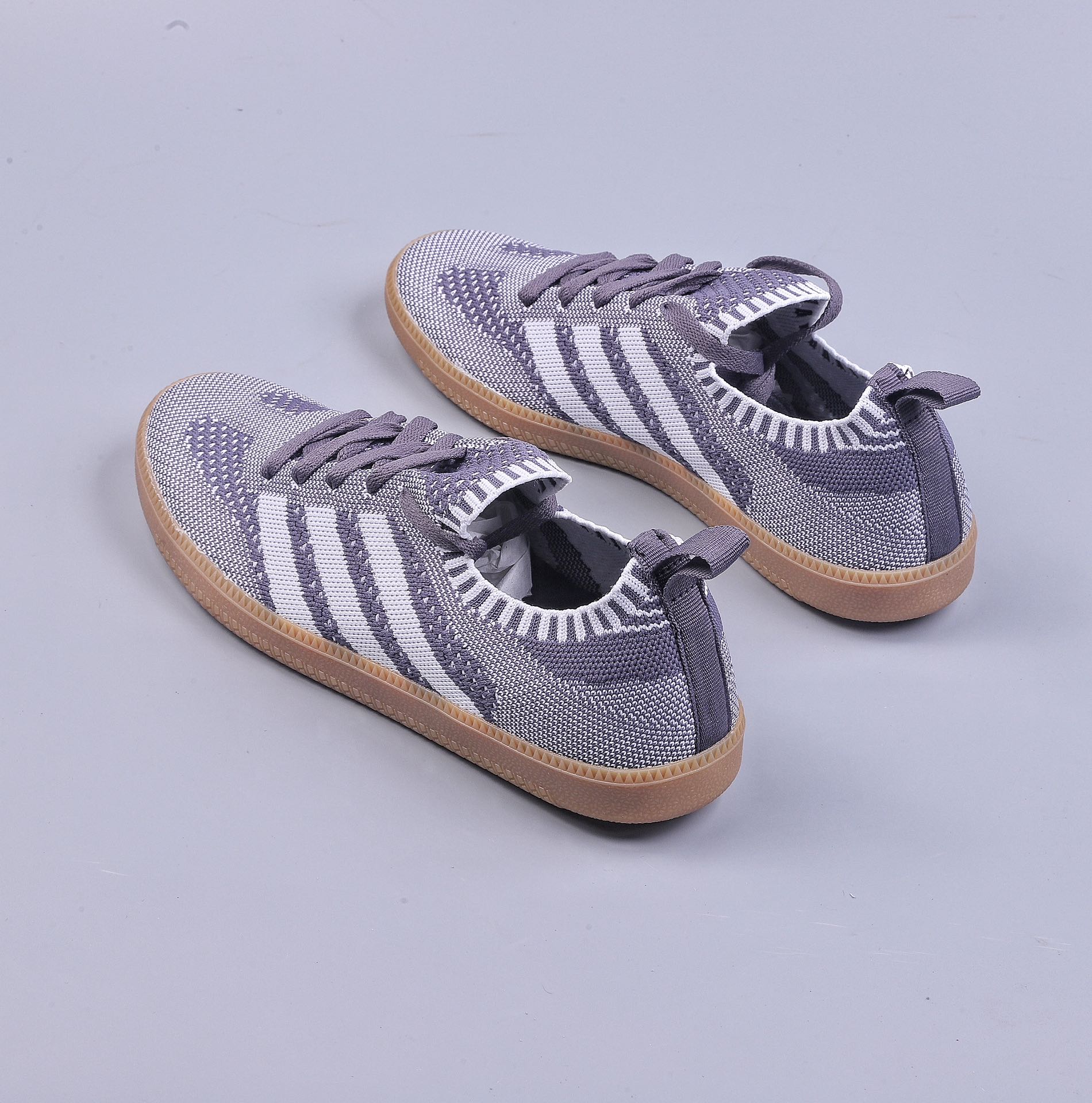 R Adidas Samba Primeknit Sock”Grey/White/Gum” Samba dance shoes ”knitted dark gray and white raw rubber sole” CQ2686