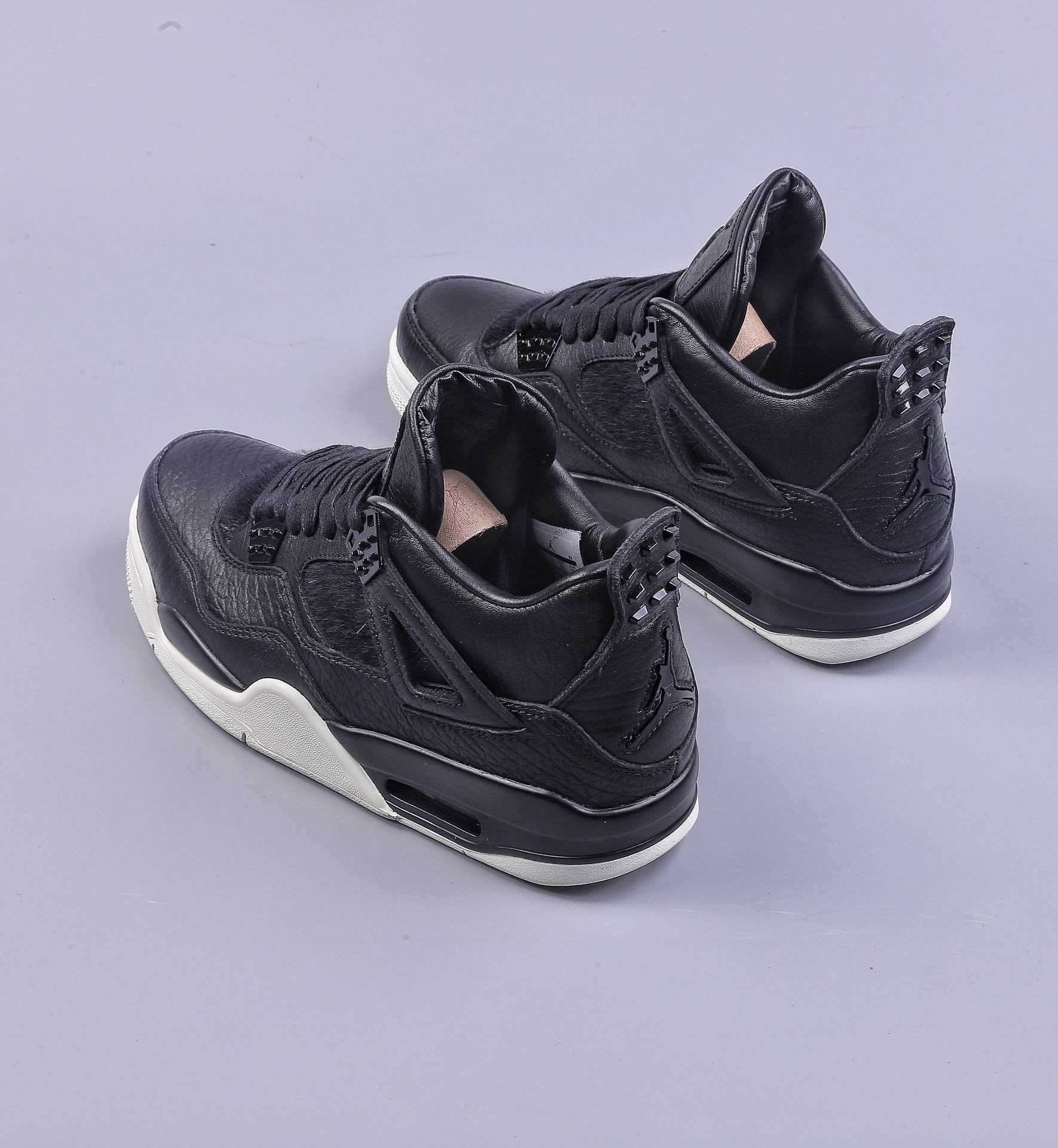 GB Air Jordan 4 Premium ”Pony Hair” AJ4 Joe 4 Luxury Black 819139-010