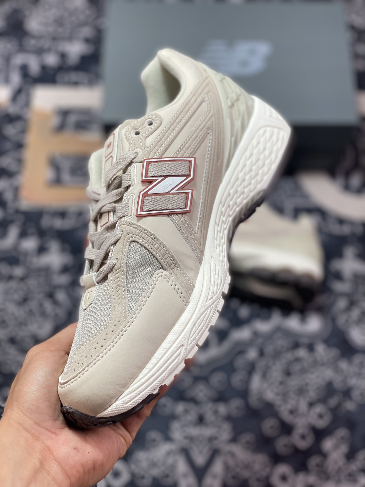 New Balance M1906R series retro dad style casual sports jogging shoes ”Light Khaki Red” M1906RFT