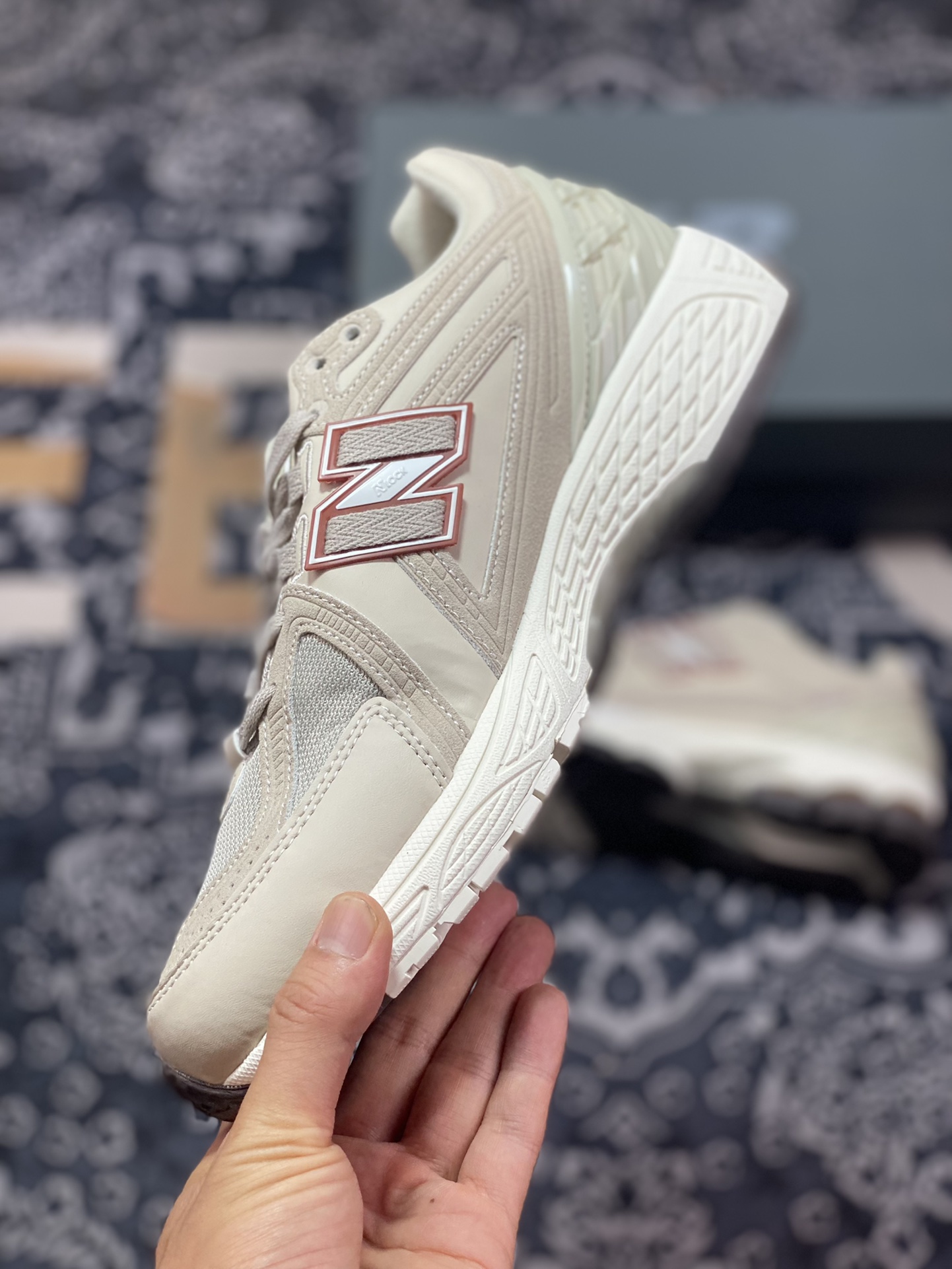 New Balance M1906R series retro dad style casual sports jogging shoes ”Light Khaki Red” M1906RFT