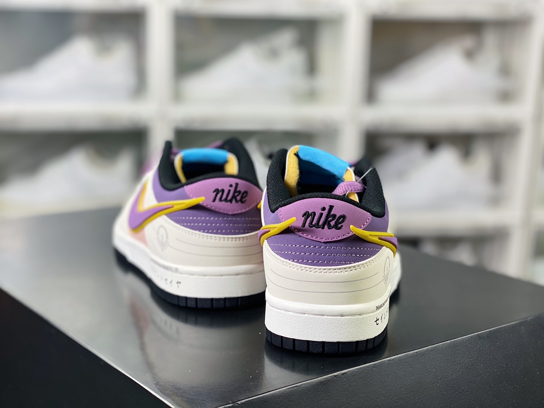 SB Dunk Low ”Saint” dunk series low-top casual sneakers ”off-white cherry blossom pink purple Athena Saint Seiya” ZD2356-155