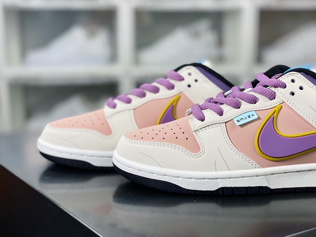 SB Dunk Low ”Saint” dunk series low-top casual sneakers ”off-white cherry blossom pink purple Athena Saint Seiya” ZD2356-155