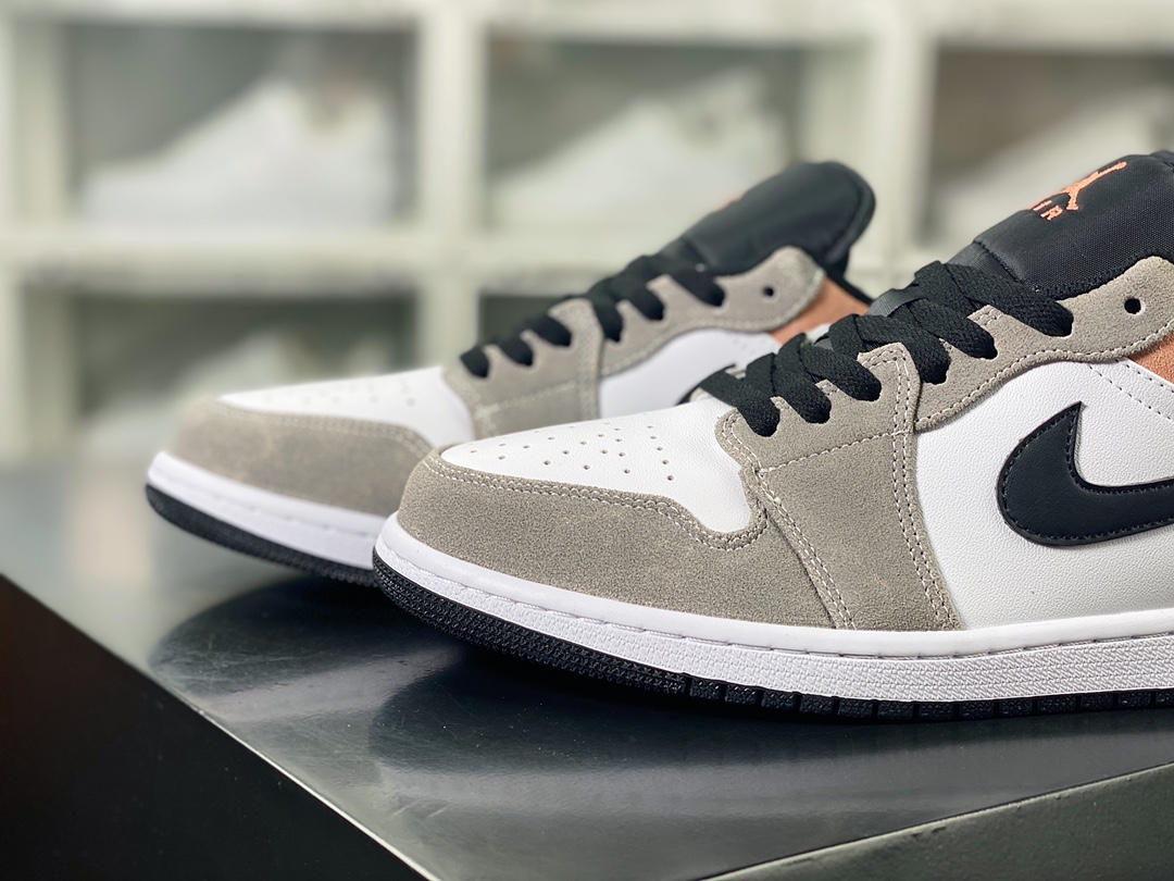 Nike Air Jordan 1 Low ”Flight Club” AJ1 Jordan first generation low-top basketball shoes ”gray white peach pink” DX4334-008