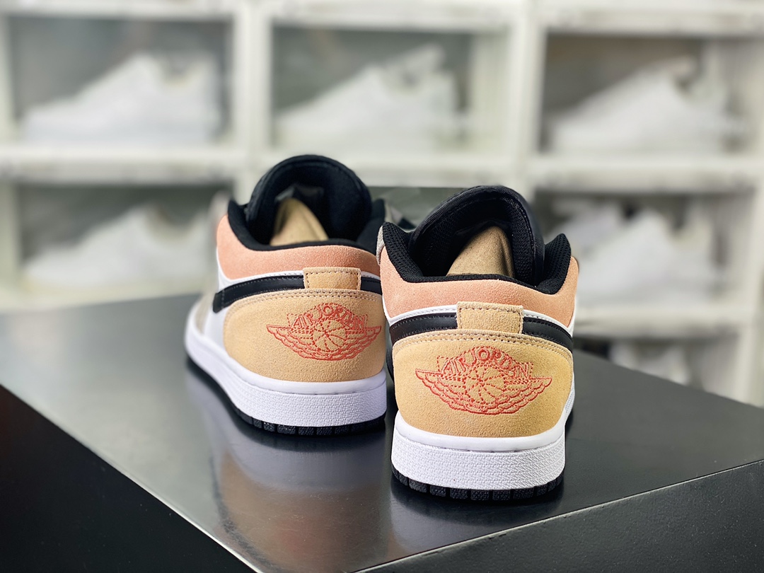 Nike Air Jordan 1 Low ”Flight Club” AJ1 Jordan first generation low-top basketball shoes ”gray white peach pink” DX4334-008