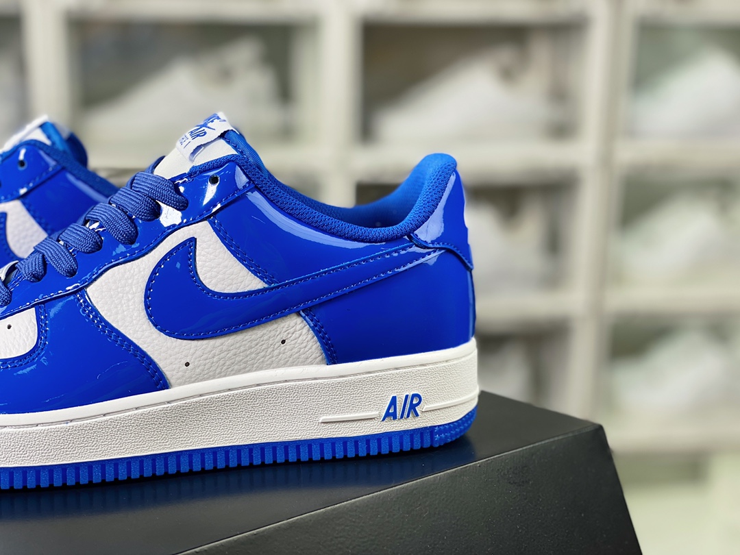 Air Force 1'07 Low”Royal Blue/White” Air Force One series sneakers ”Patent Leather Royal Blue and White” HP3656-555