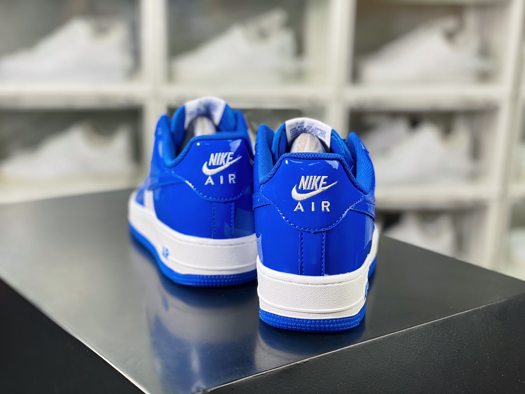 Air Force 1'07 Low”Royal Blue/White” Air Force One series sneakers ”Patent Leather Royal Blue and White” HP3656-555