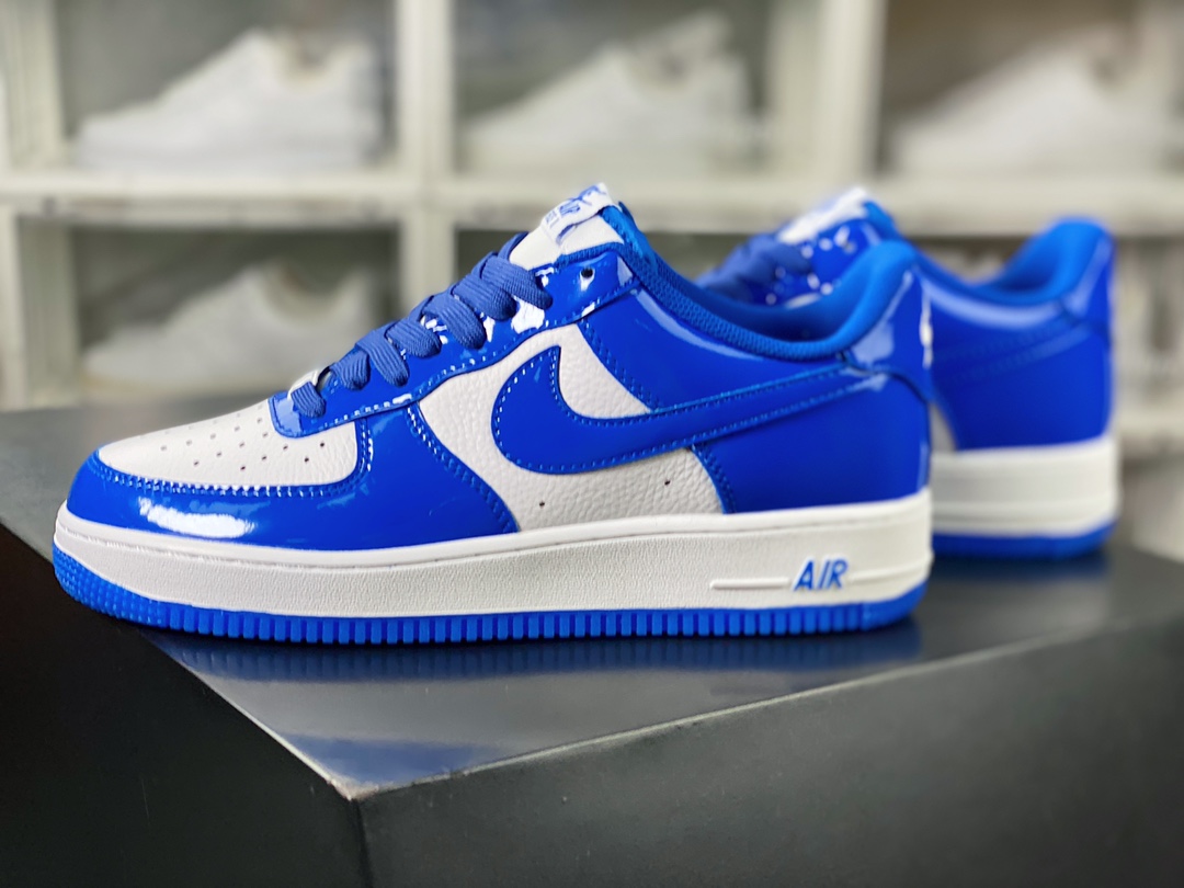 Air Force 1'07 Low”Royal Blue/White” Air Force One series sneakers ”Patent Leather Royal Blue and White” HP3656-555