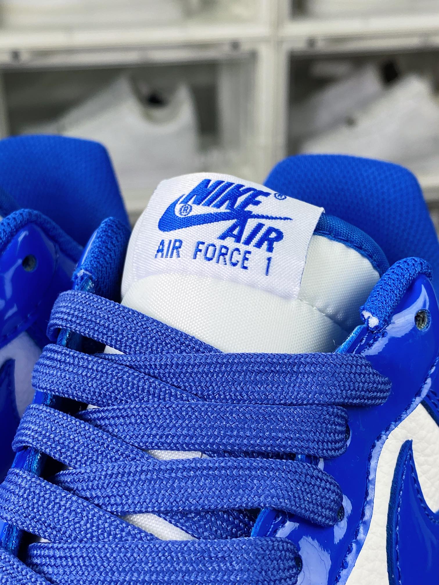 Air Force 1'07 Low”Royal Blue/White” Air Force One series sneakers ”Patent Leather Royal Blue and White” HP3656-555