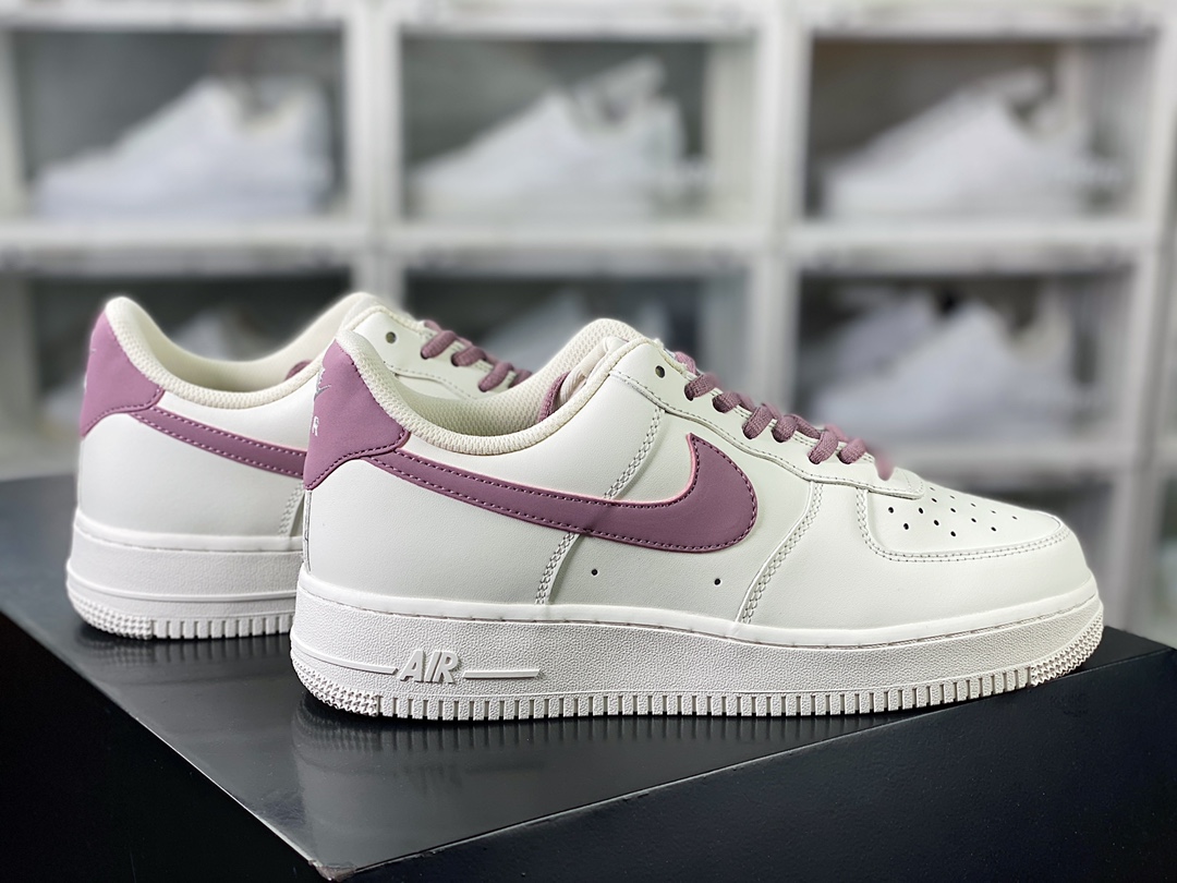 Air Force 1'07 Low”White/Berry Purple 3M” Air Force One Sneakers ”Leather White Berry Purple Reflective Hooks” CQ5059-228