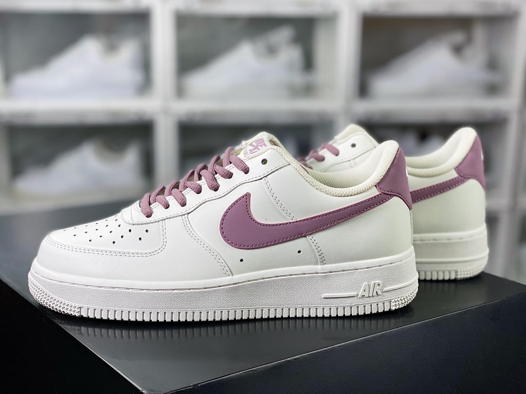 Air Force 1'07 Low”White/Berry Purple 3M” Air Force One Sneakers ”Leather White Berry Purple Reflective Hooks” CQ5059-228